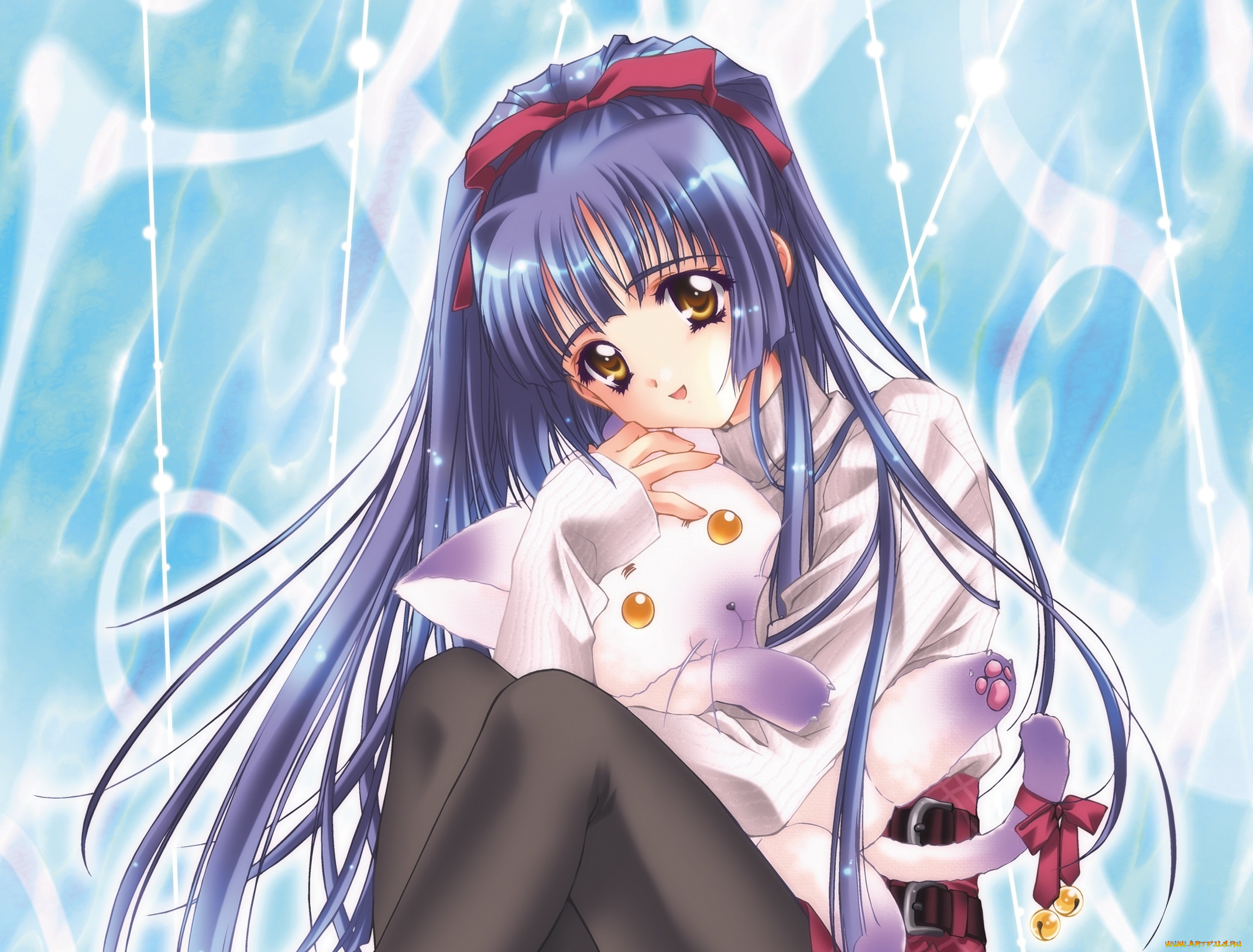 kao, no, nai, tsuki, аниме, unknown, , другое, девушка, взгляд, фон