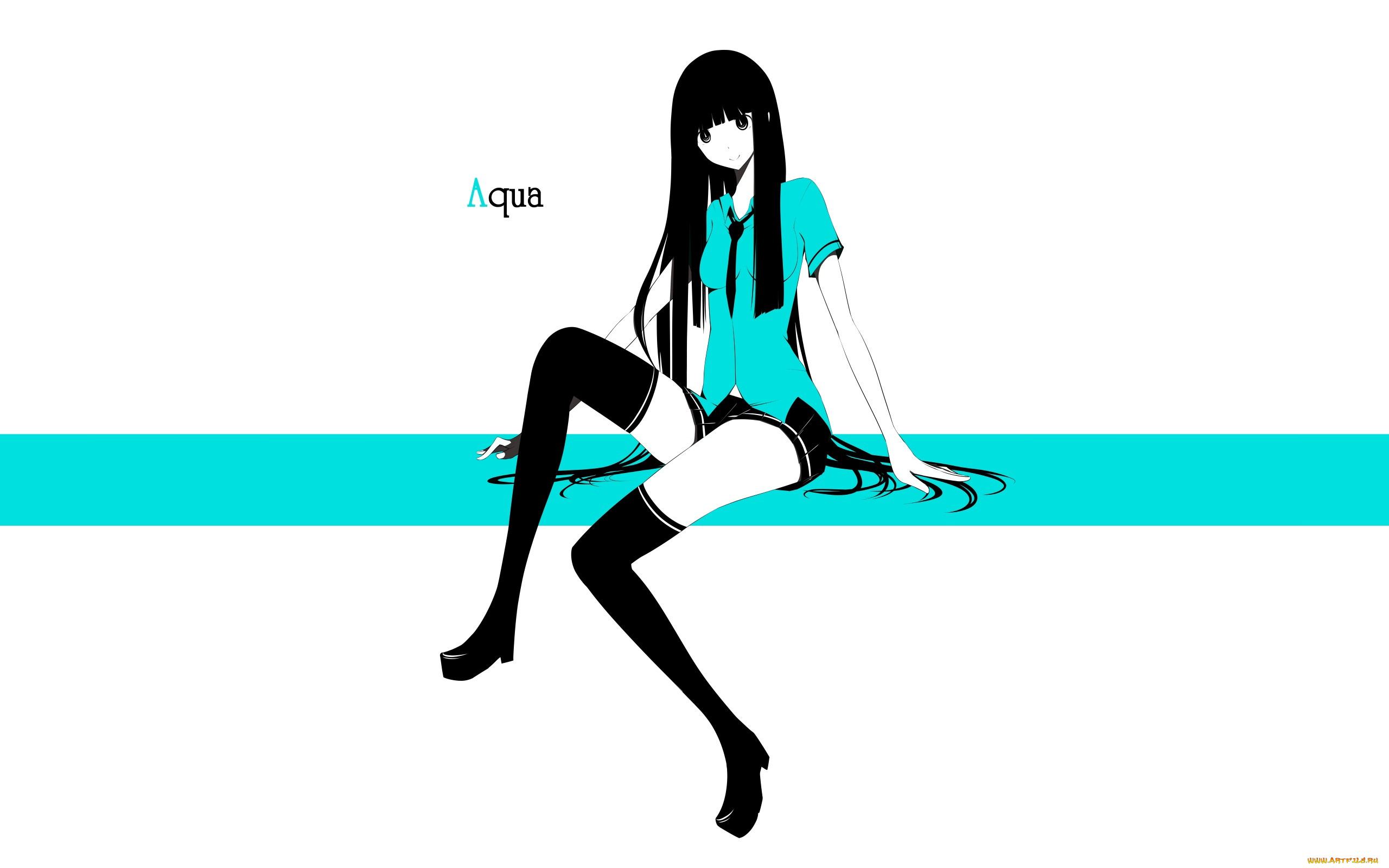 аниме, unknown, , другое, девушка, взгляд, фон