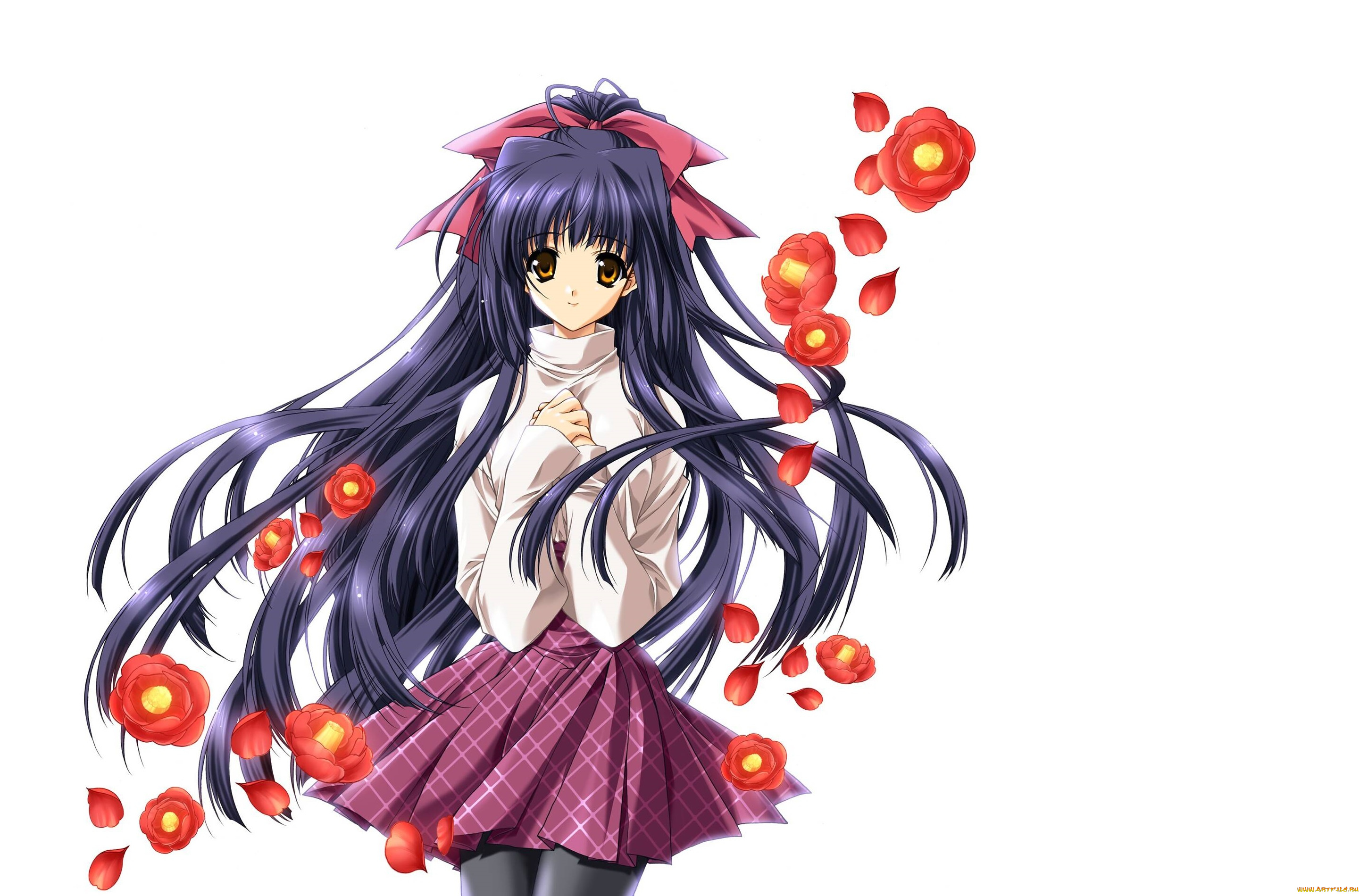 kao, no, nai, tsuki, аниме, unknown, , другое, взгляд, фон, девушка