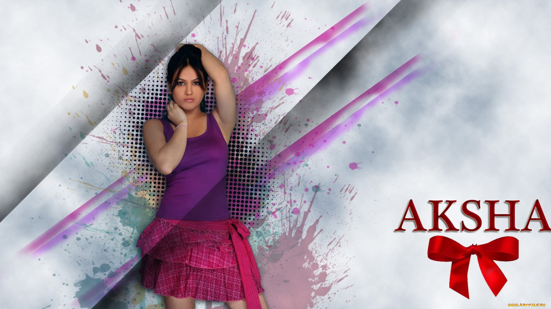 девушки, -unsort, , брюнетки, темноволосые, актриса, индианка, платье, бант, брызги