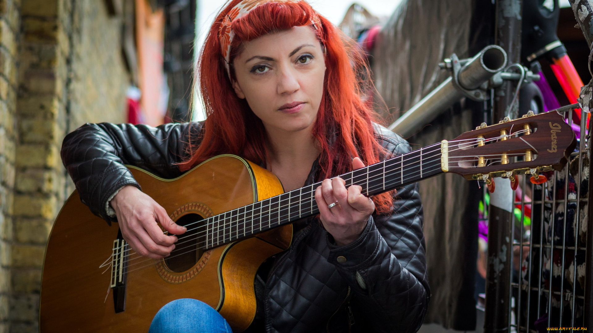 музыка, -другое, девушка, гитара