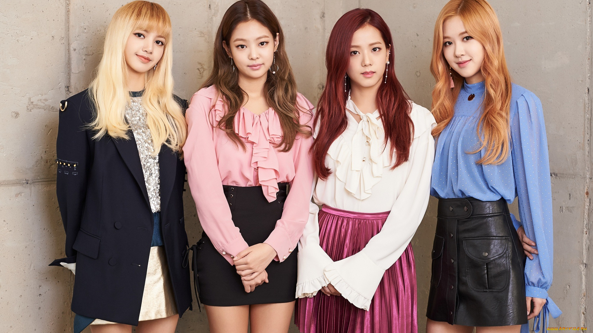 музыка, -временный, корея, фон, black, pink, группа, взгляд, девушки