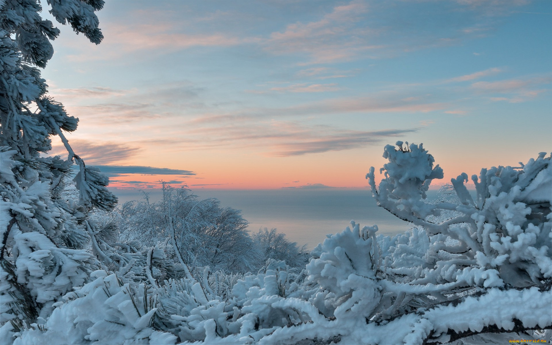 природа, зима, простор