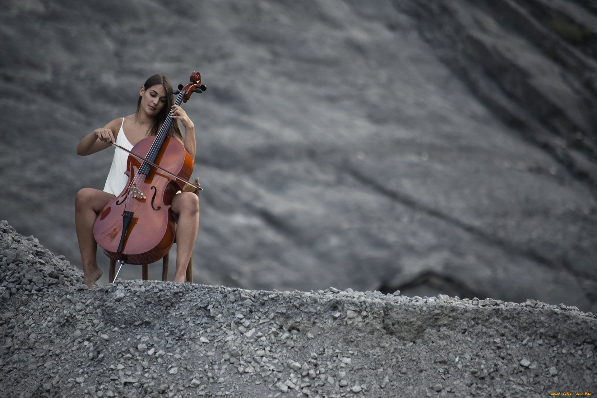 музыка, -другое, девушка, виолончель