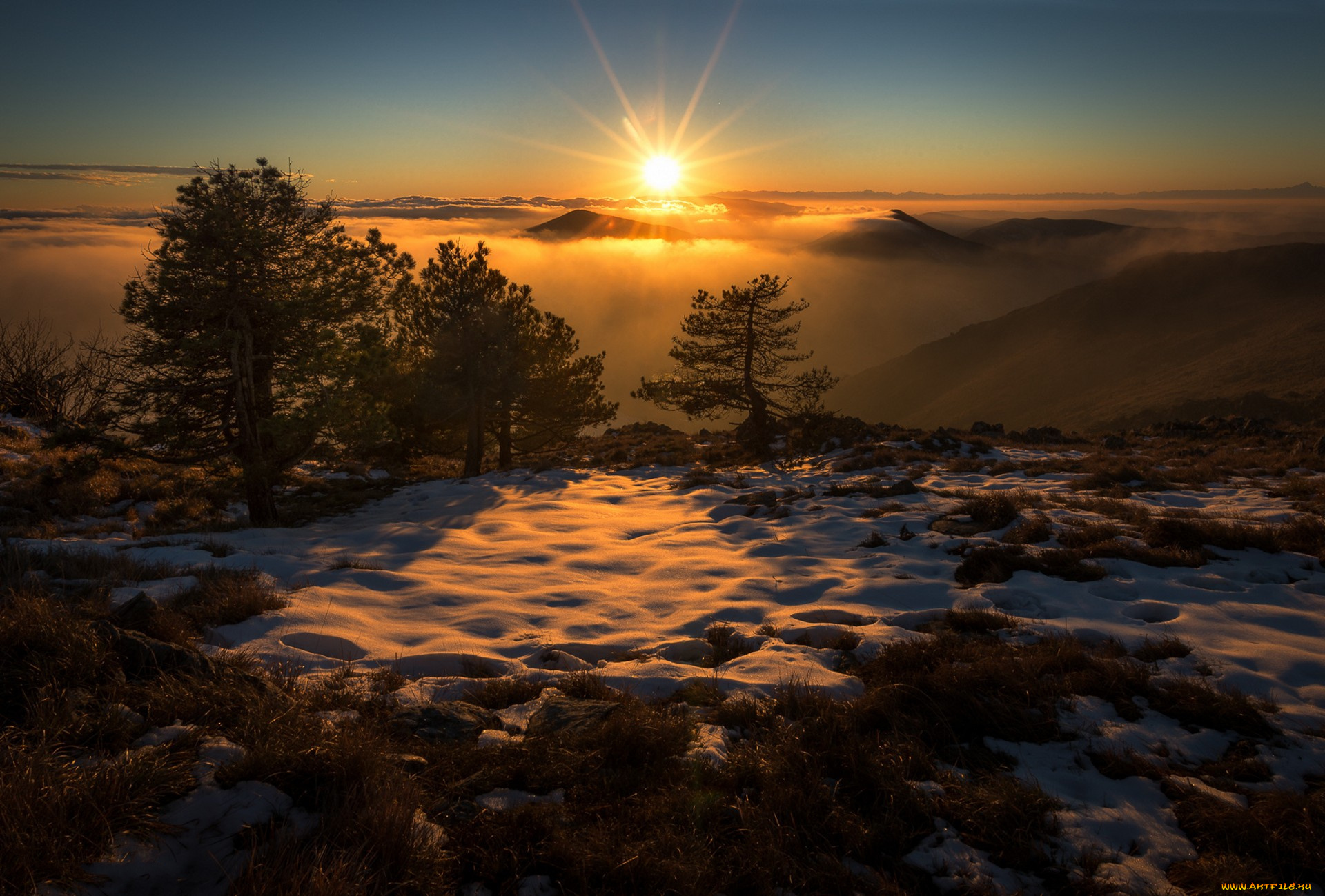 природа, восходы, закаты, простор