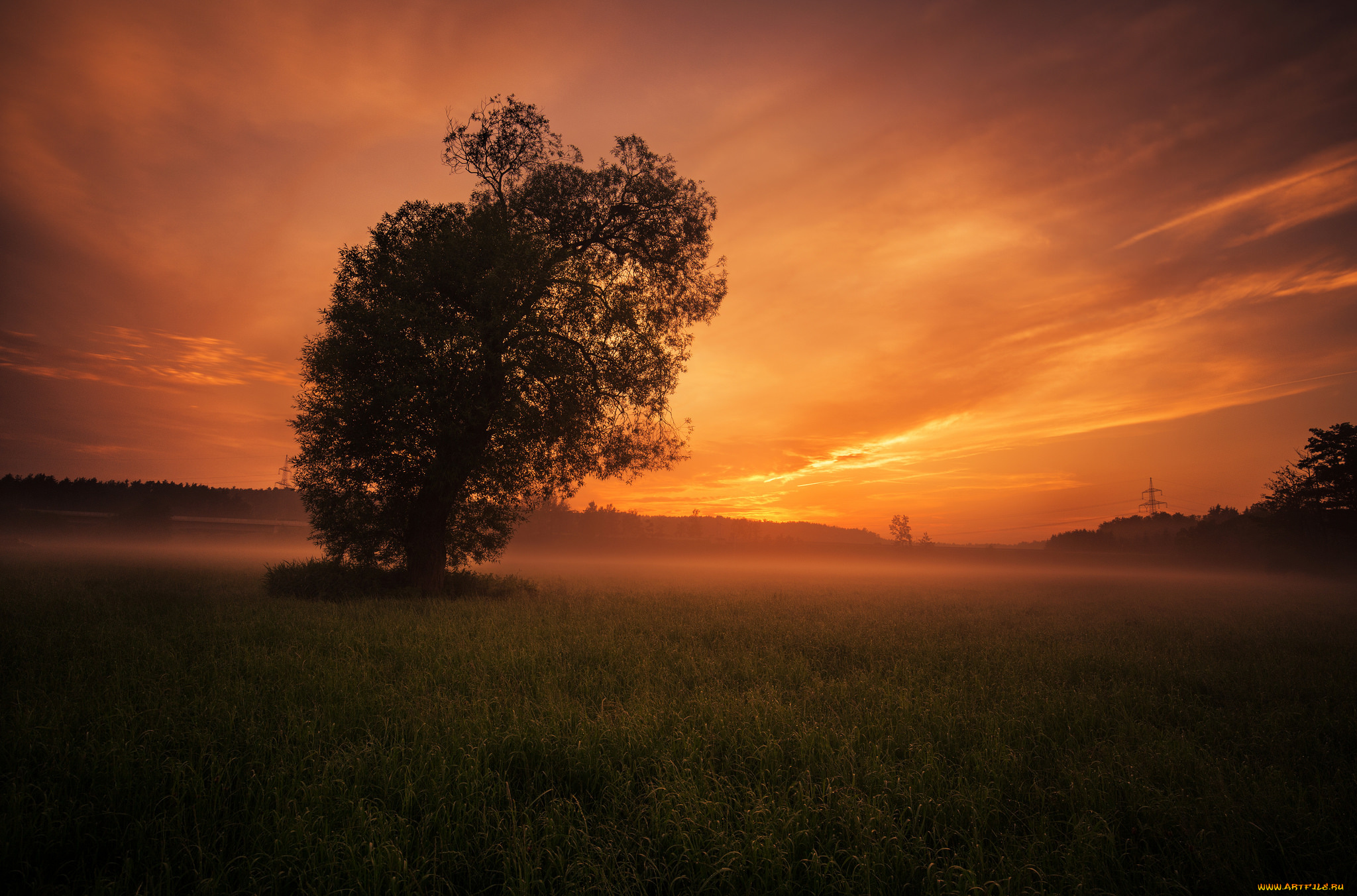 природа, восходы, закаты, простор