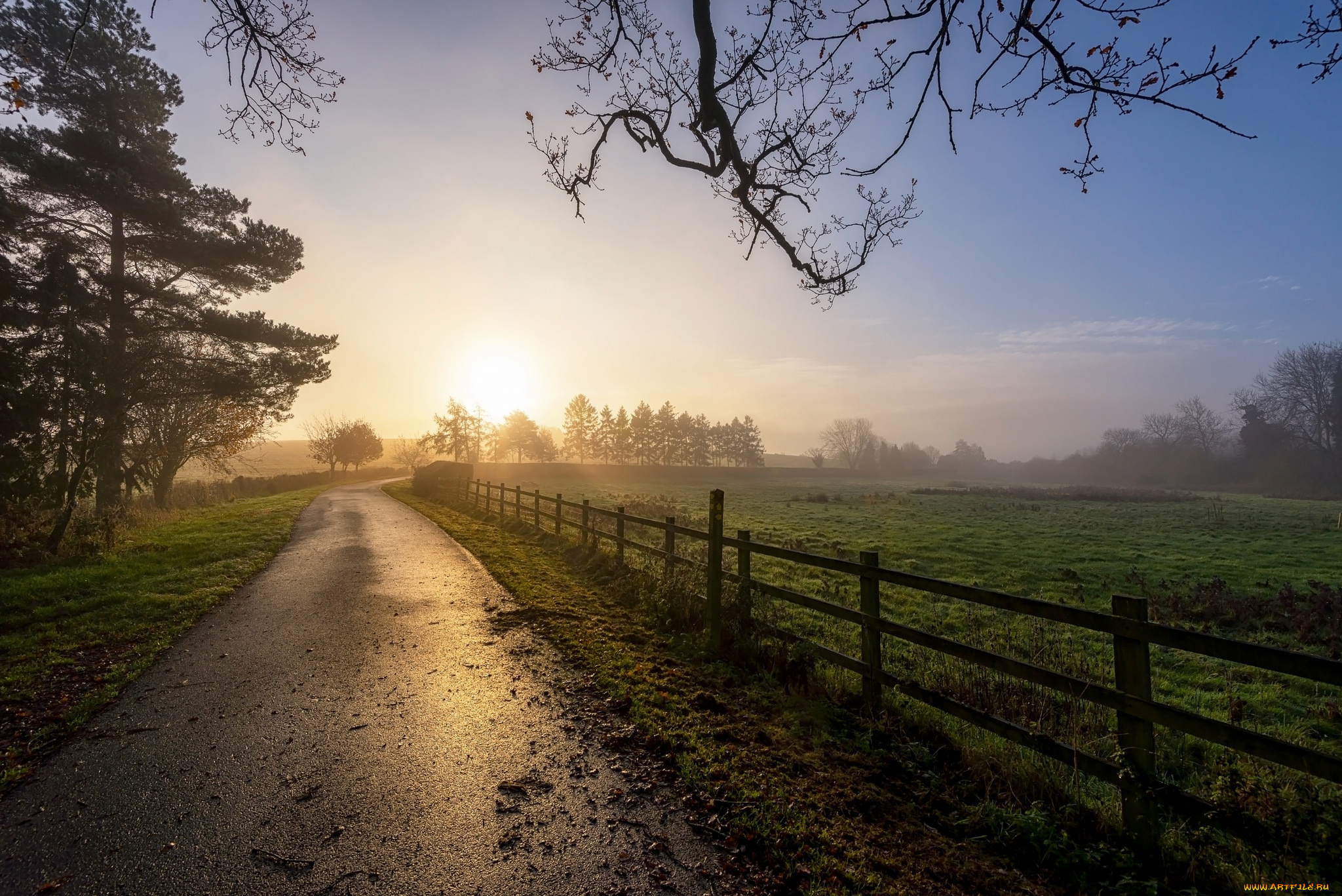 природа, дороги, простор