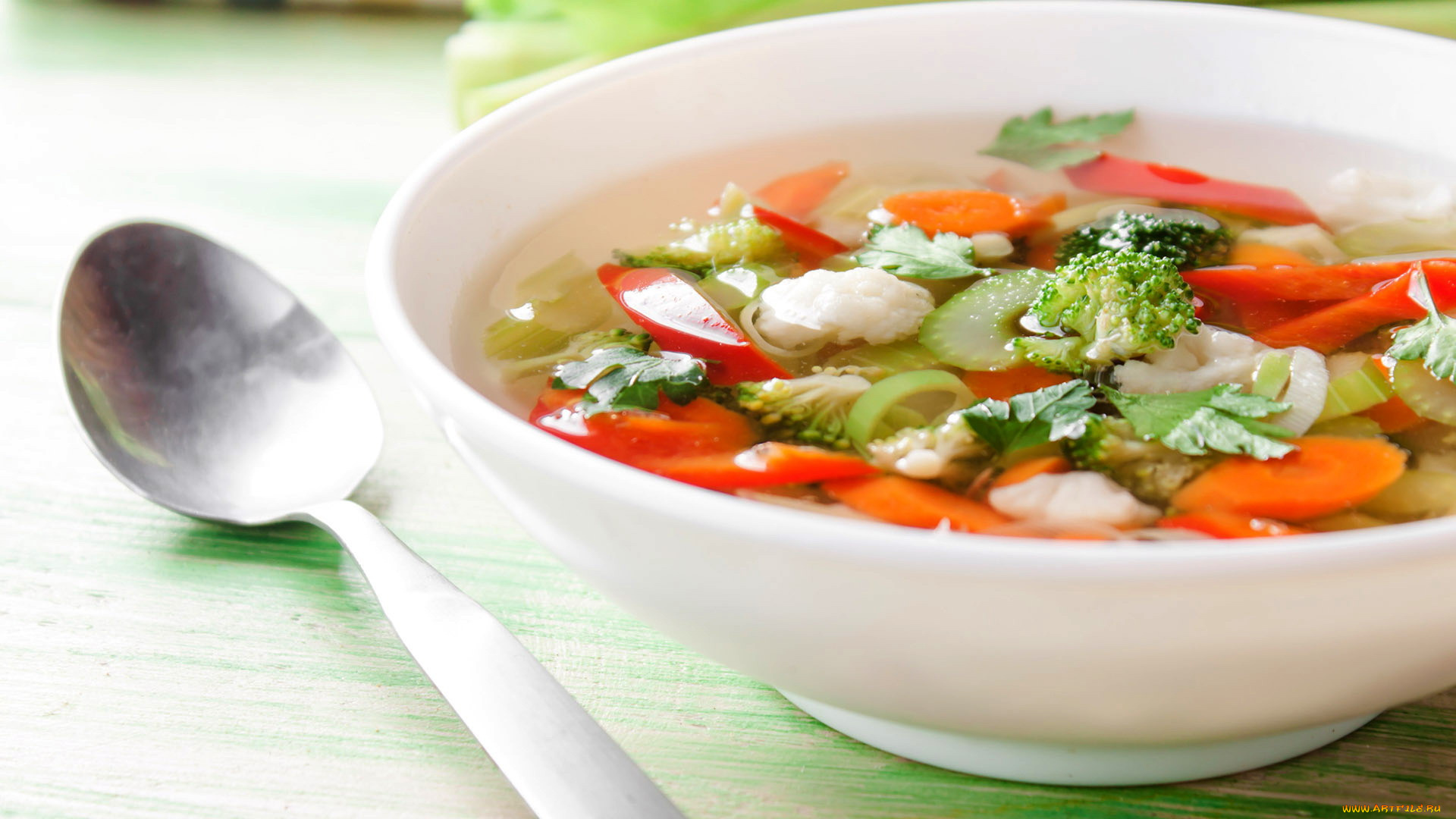 еда, первые, блюда, овощной, суп