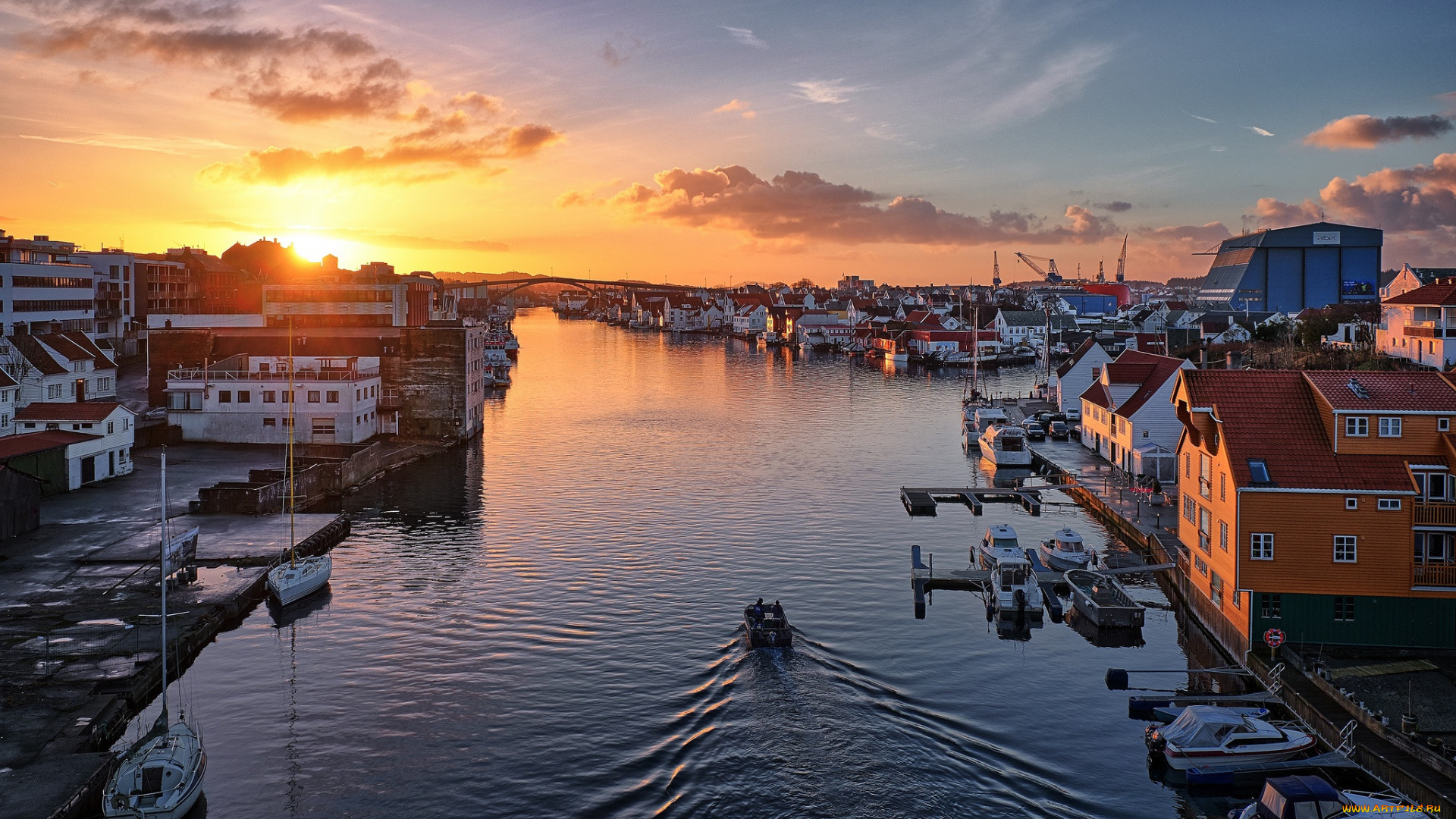 haugesund, , norway, города, -, улицы, , площади, , набережные, коммуна, пристань, причал, губерния, ругаланн, норвегия, rogaland, утро, город, восход, солнца