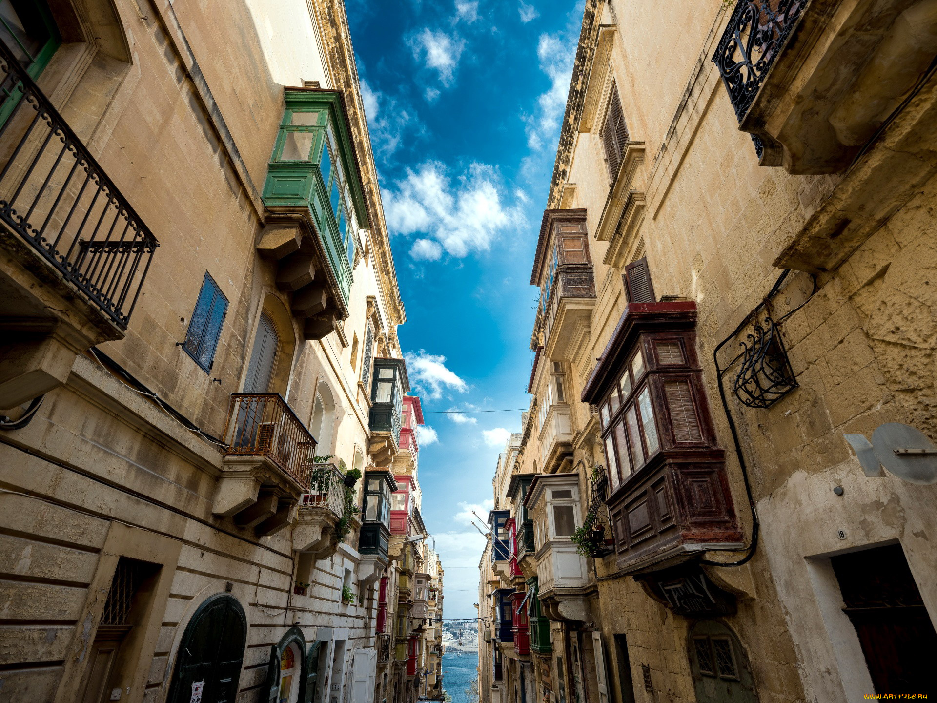 города, валетта, , мальта, улочка