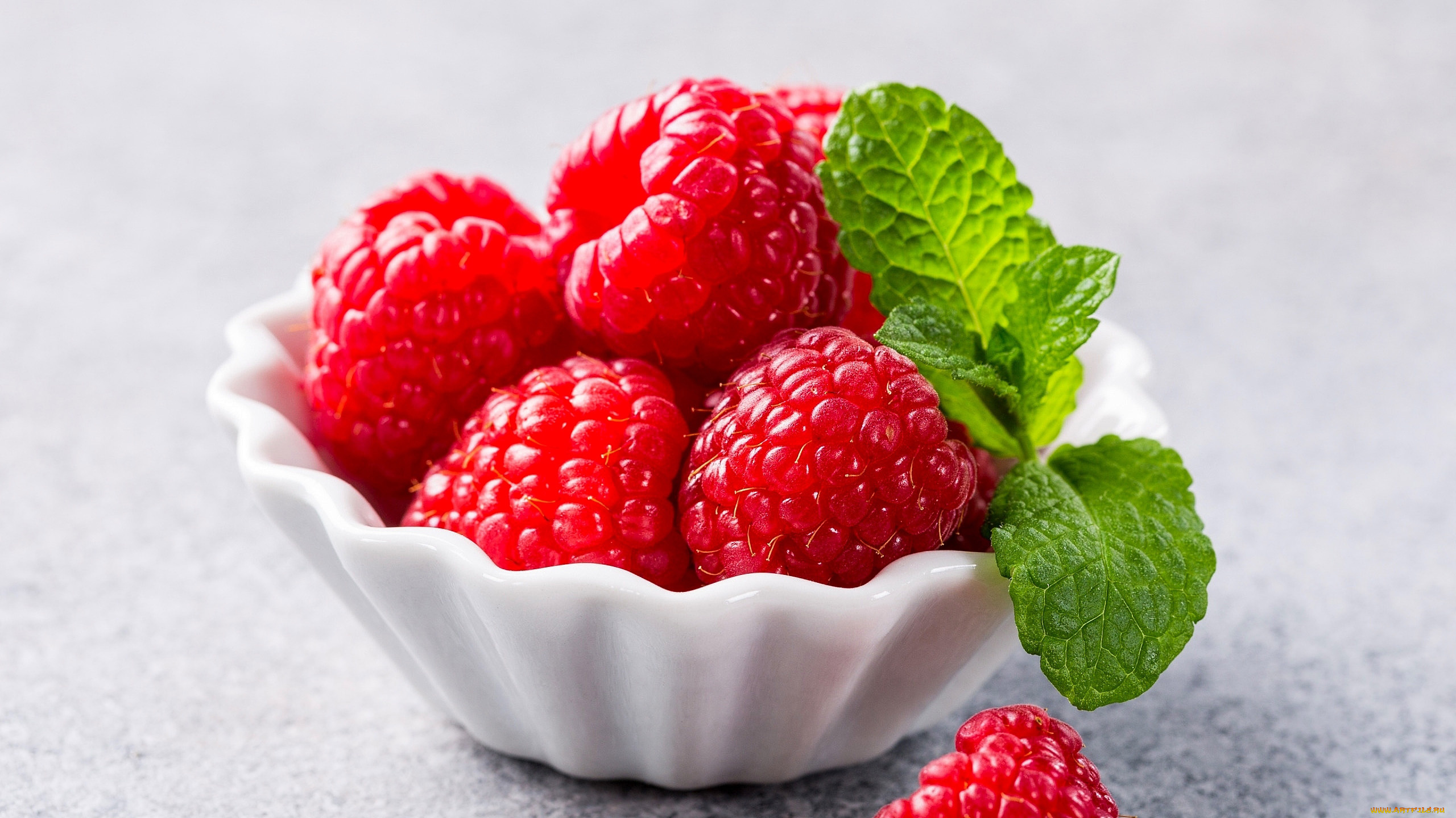 еда, малина, мята