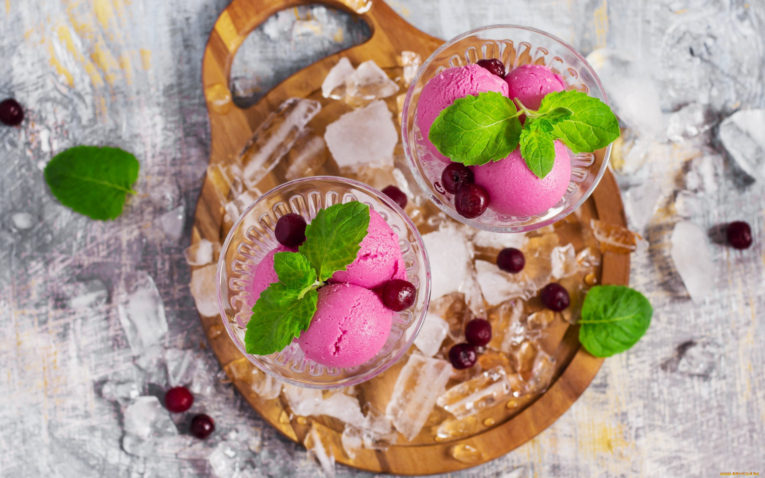 еда, мороженое, , десерты, мята, лед