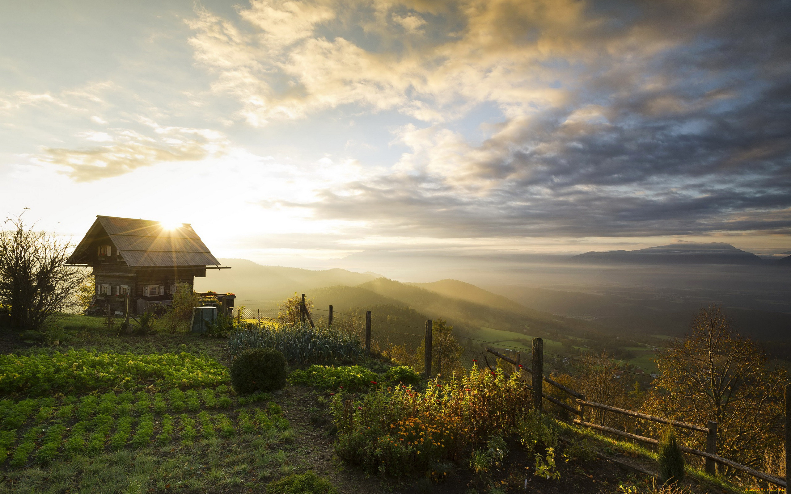 города, -, пейзажи, рассвет