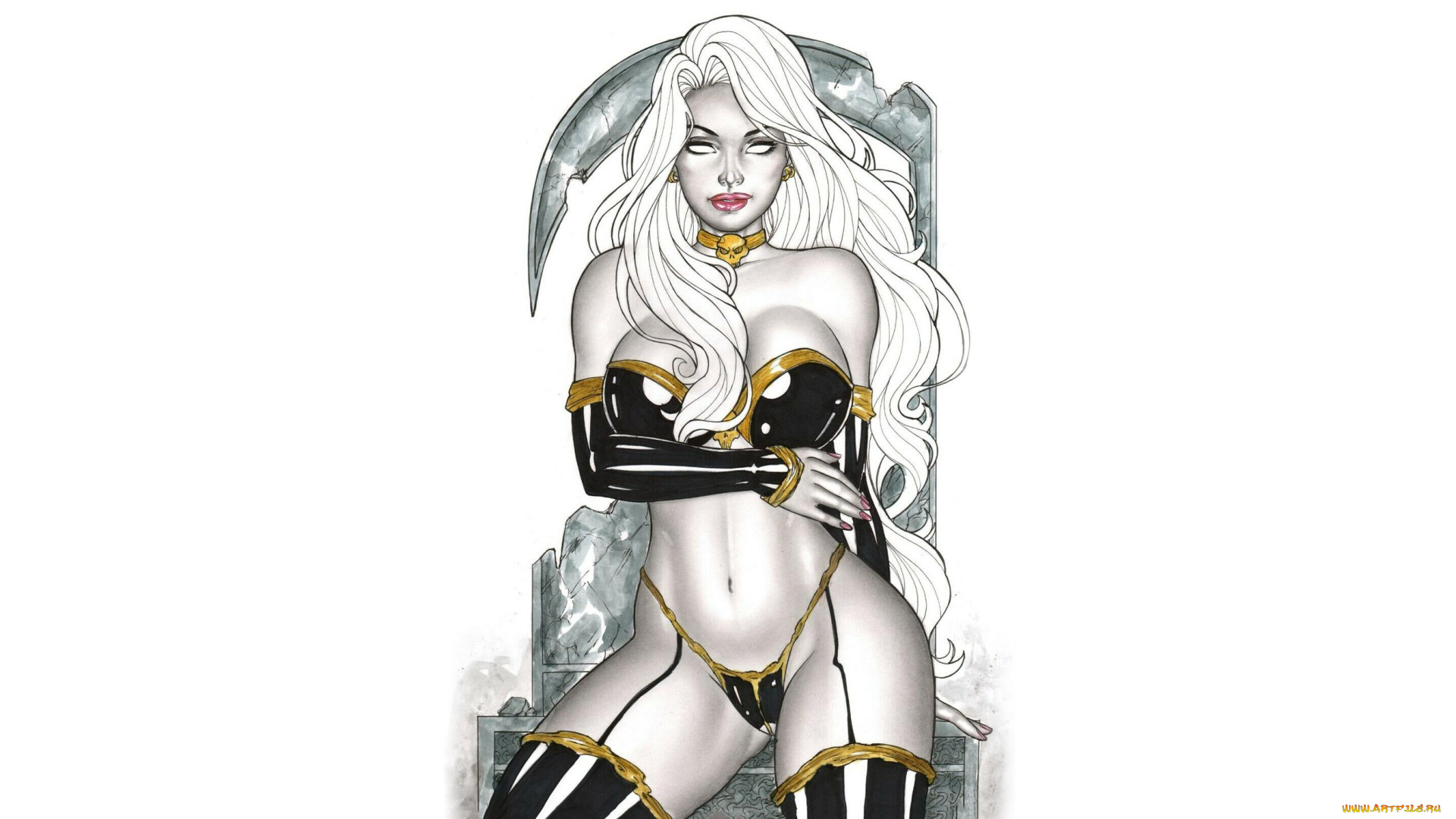 рисованное, elberty, oliveira, девушка, фон, латекс