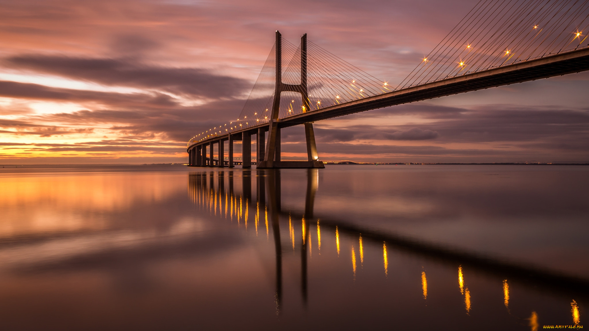 vasco, de, gama, bridge, portugal, города, -, мосты, vasco, de, gama, bridge
