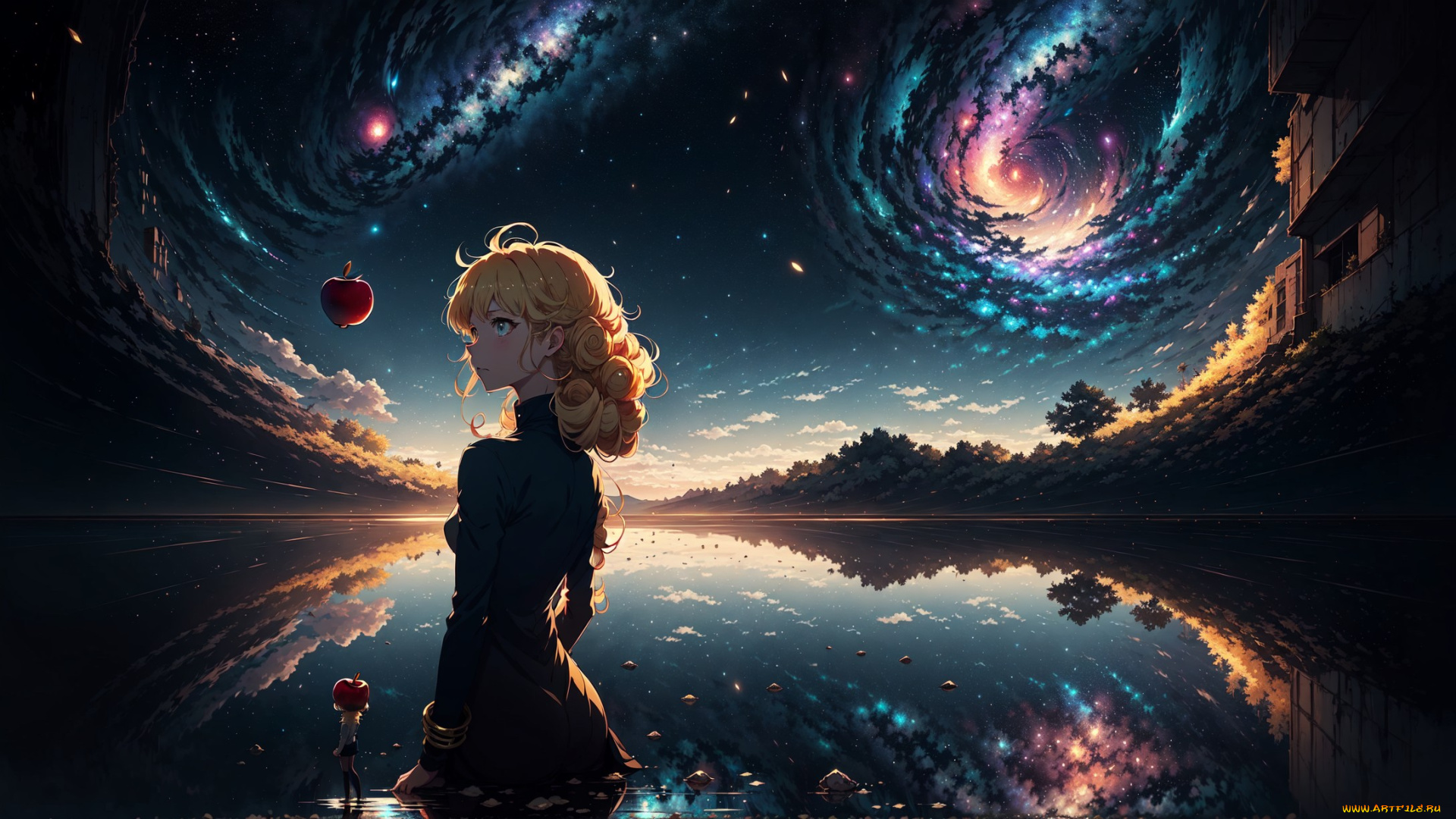 аниме, пейзажи, , природа, нейросети, графика, нейроарт, ai, art, нейронные, сети, рисунки, нейро, искусство