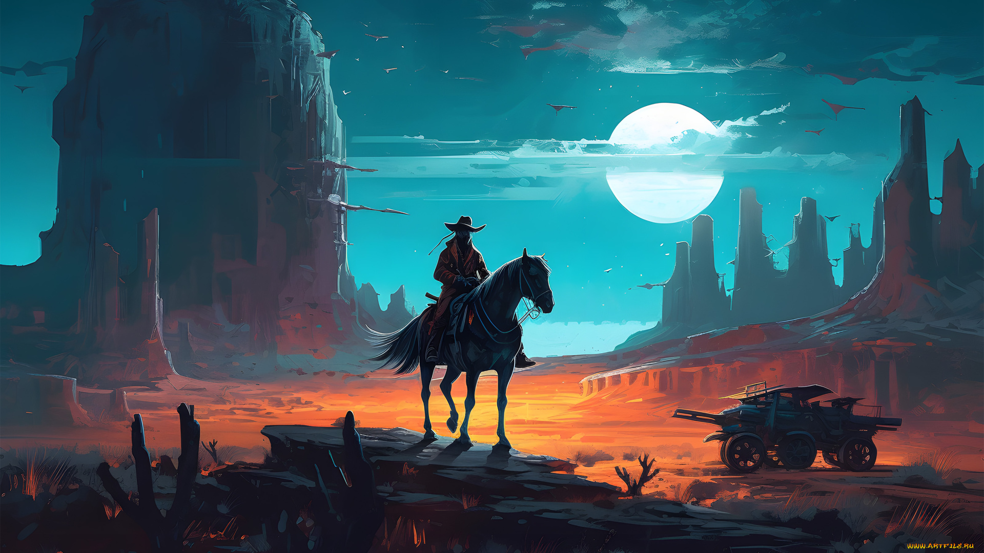 фэнтези, нежить, всадник