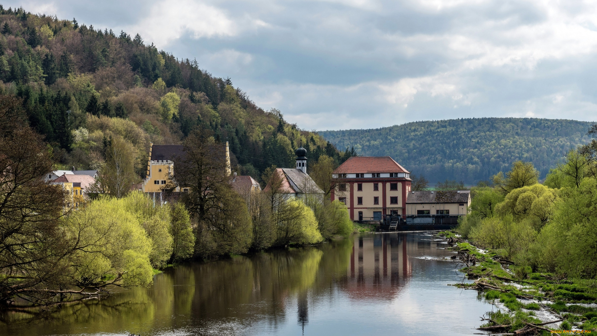 the, village, of, deggendorf, bavaria, города, -, здания, , дома, the, village, of, deggendorf