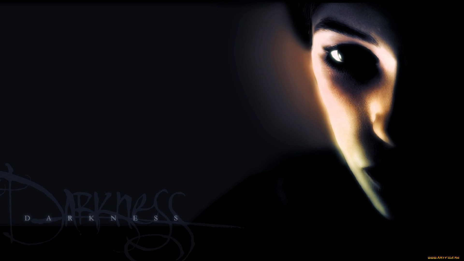 видео, игры, the, darkness, девушка, лицо, взгляд