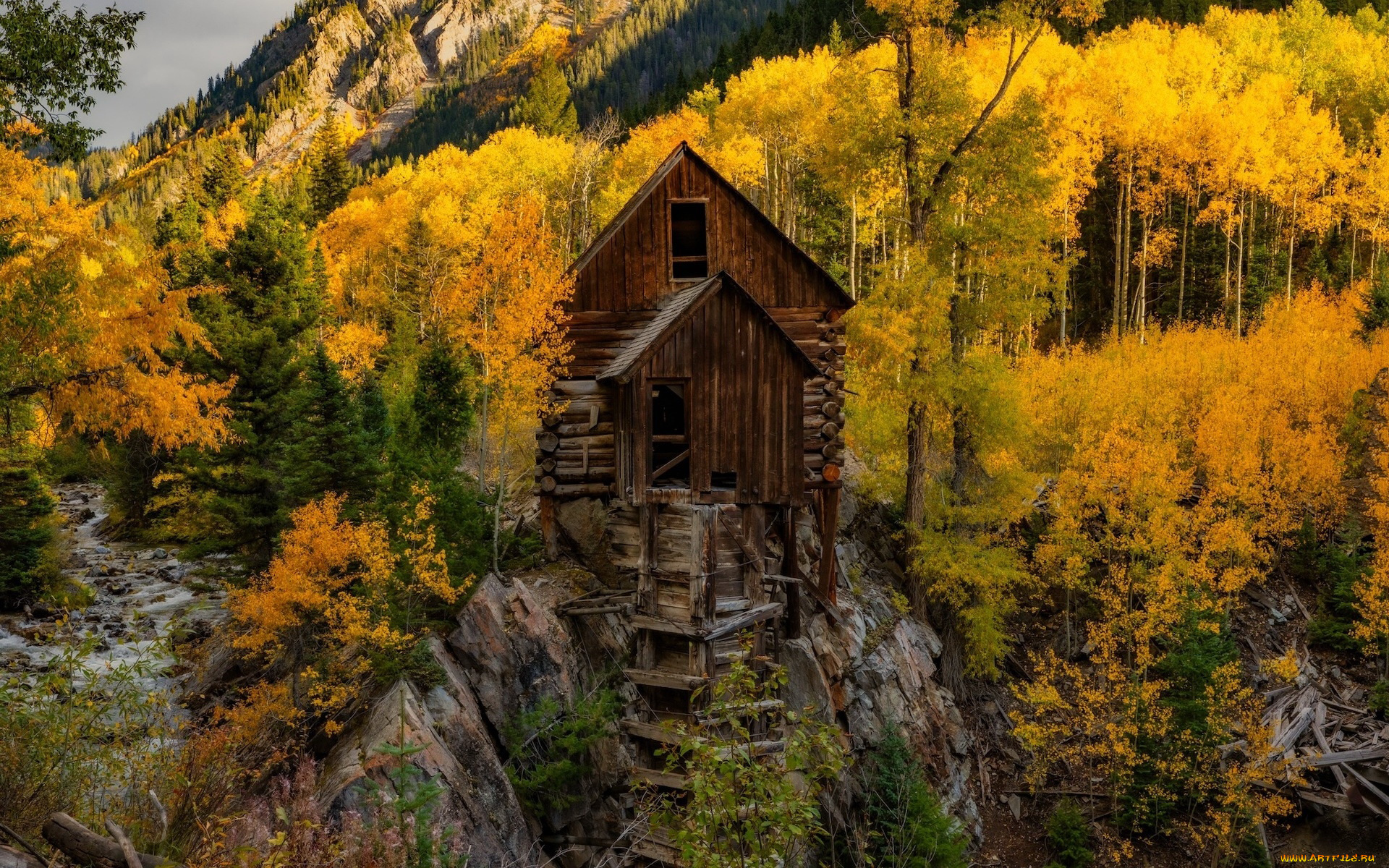 crystal, mill, colorado, разное, мельницы, crystal, mill