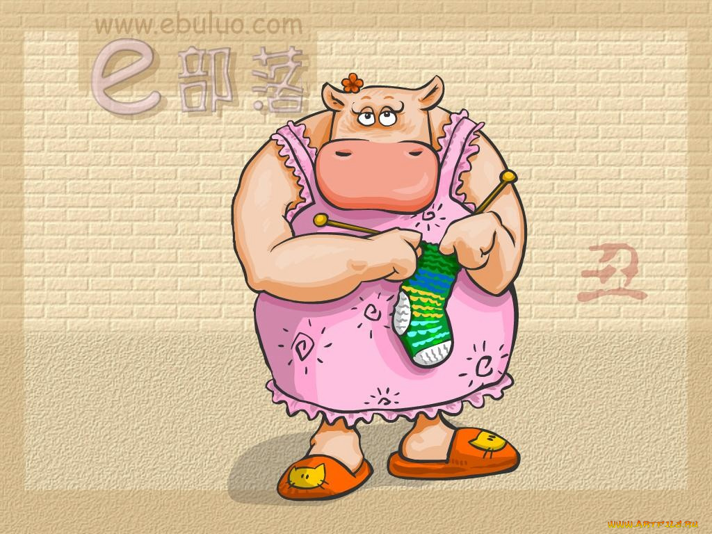 типа, зодиак, рисованные, животные, коровы