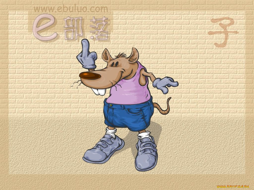 типа, зодиак, рисованные, животные, мыши, крысы