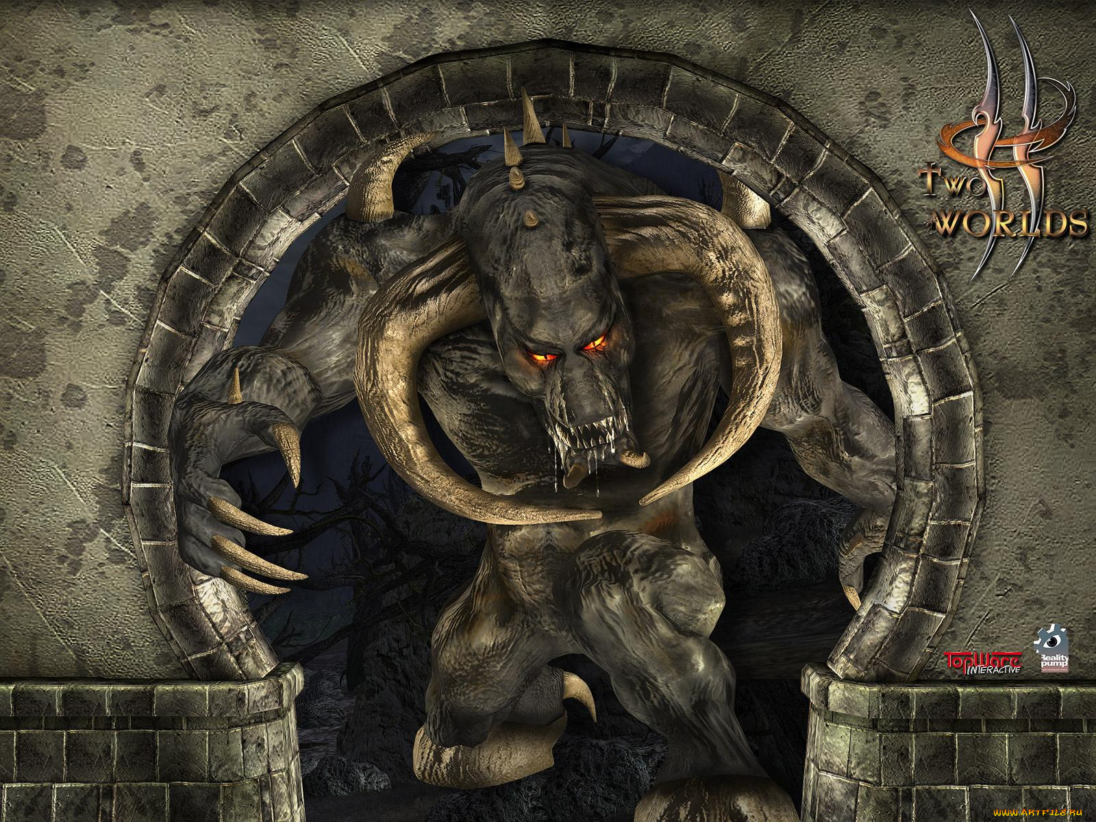 видео, игры, two, worlds