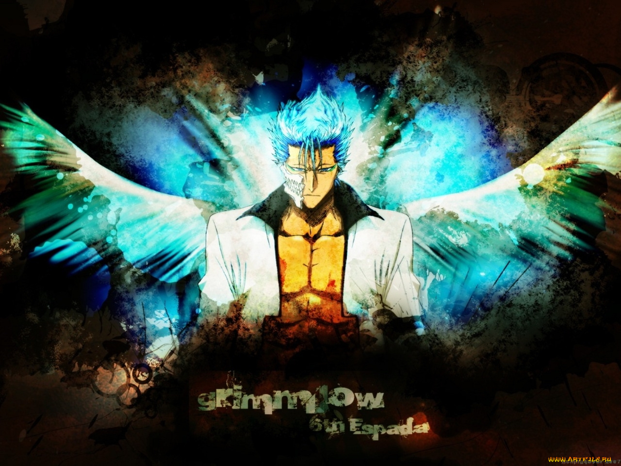 аниме, bleach, grimmjow