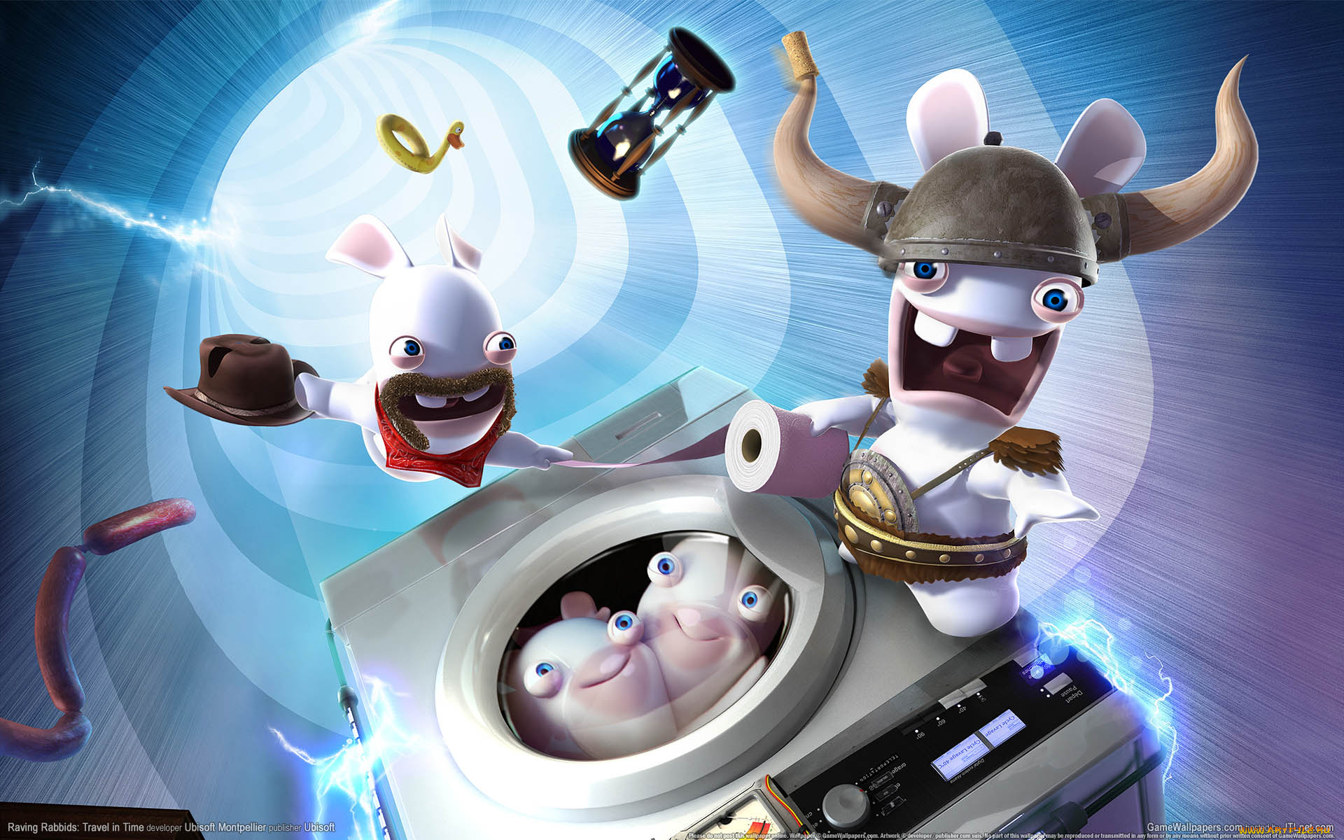 raving, rabbids, travel, in, time, видео, игры