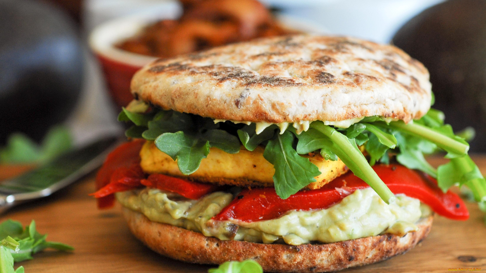 еда, бутерброды, гамбургеры, канапе, вегетарианский, гамбургер