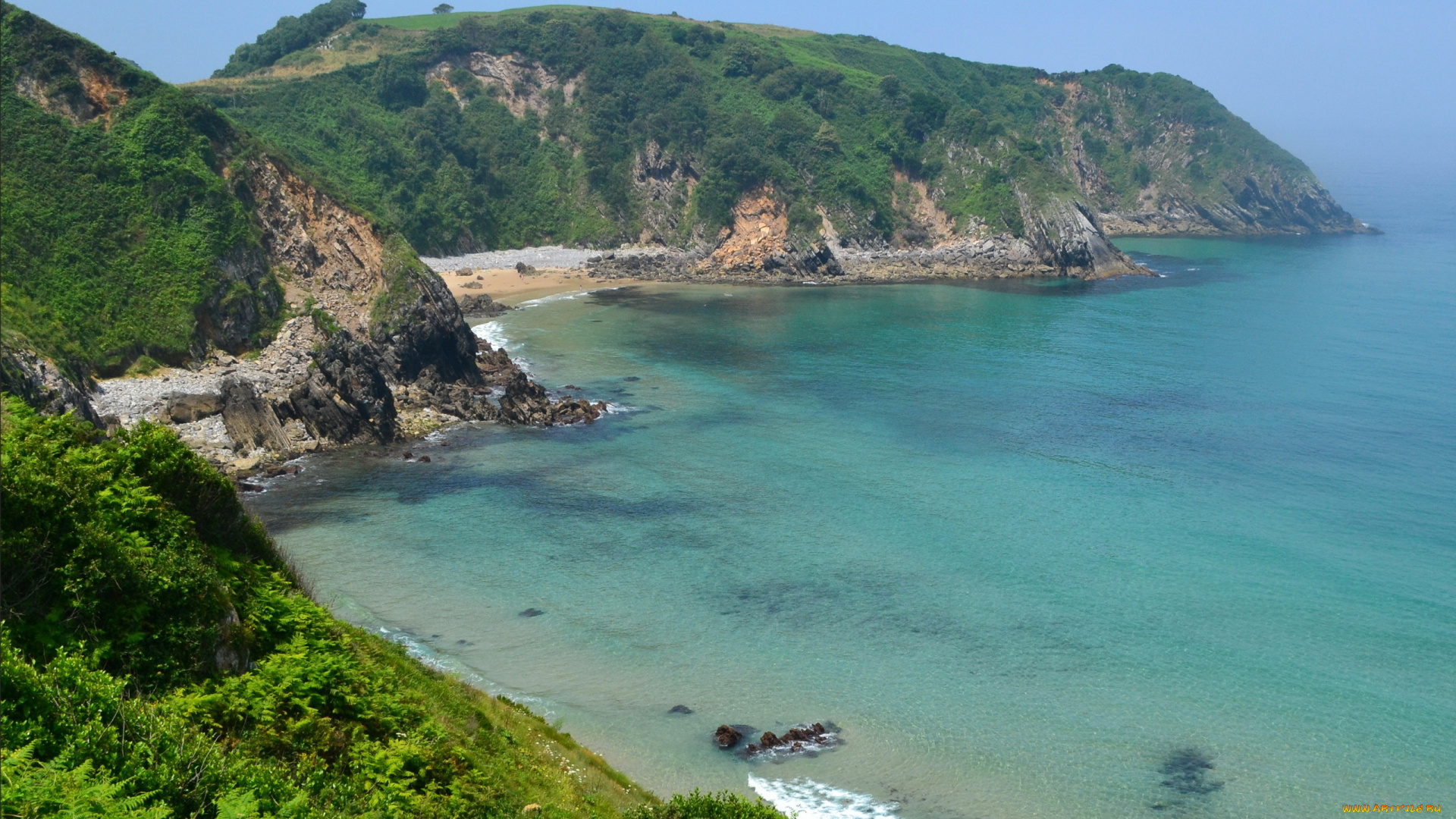 испания, кантабрия, природа, побережье, море