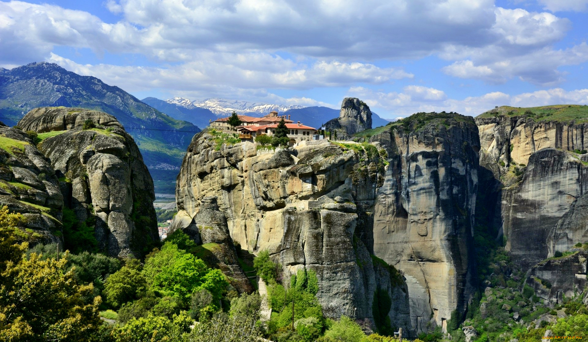 природа, горы, скалы, леса