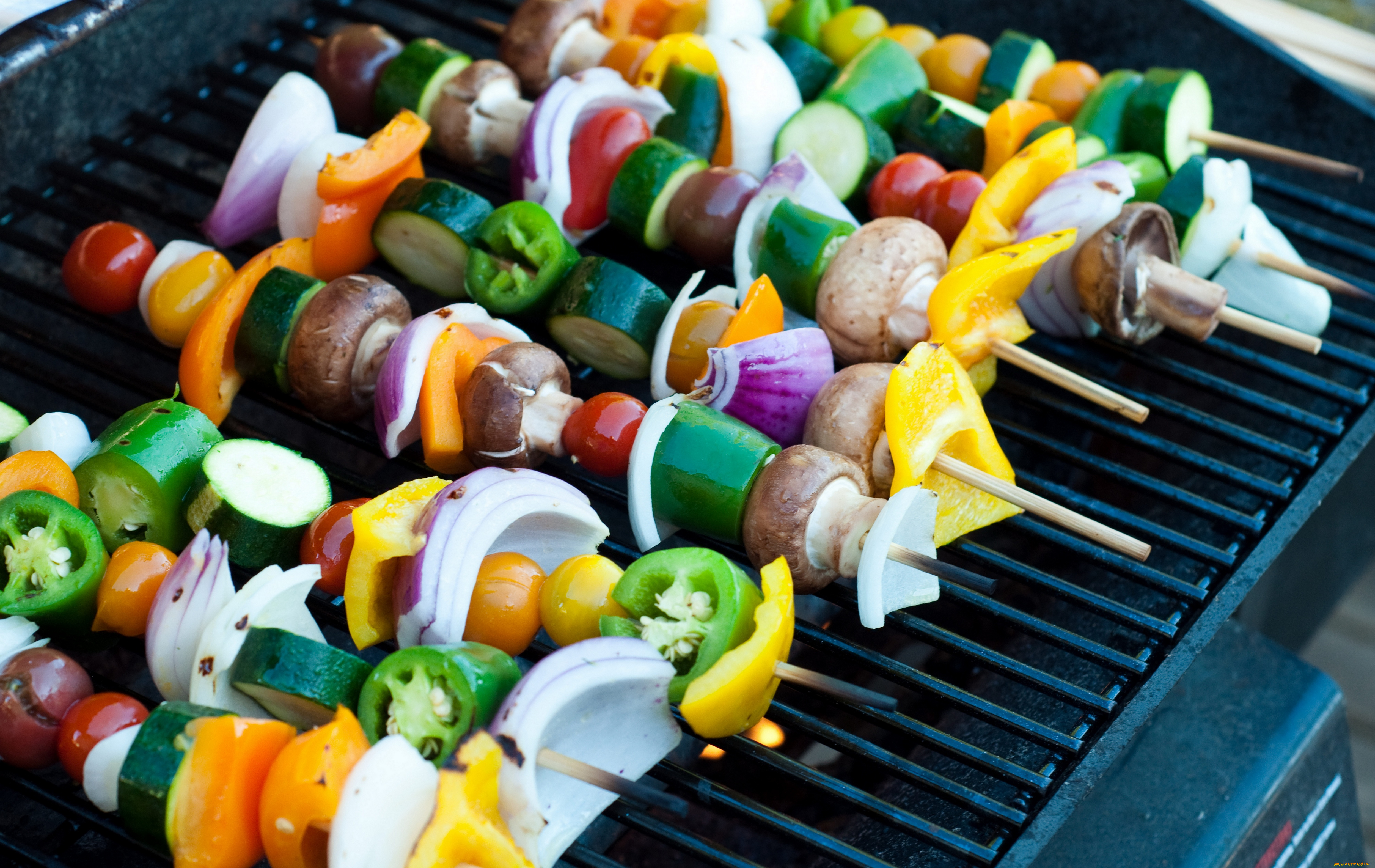 еда, шашлык, барбекю, овощи
