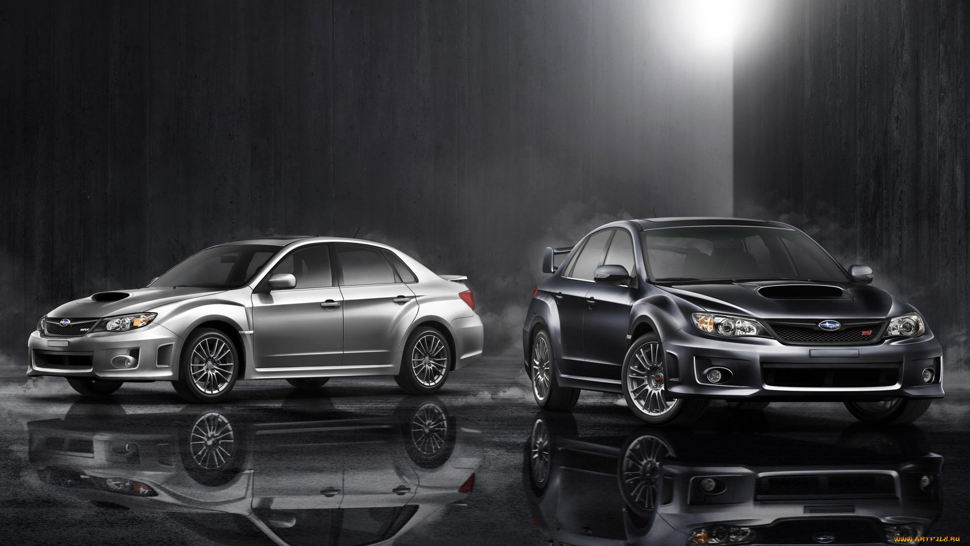 2010, subaru, impreza, wrx, sti, sedan, автомобили, subaru, impreza, sedan, два, серый