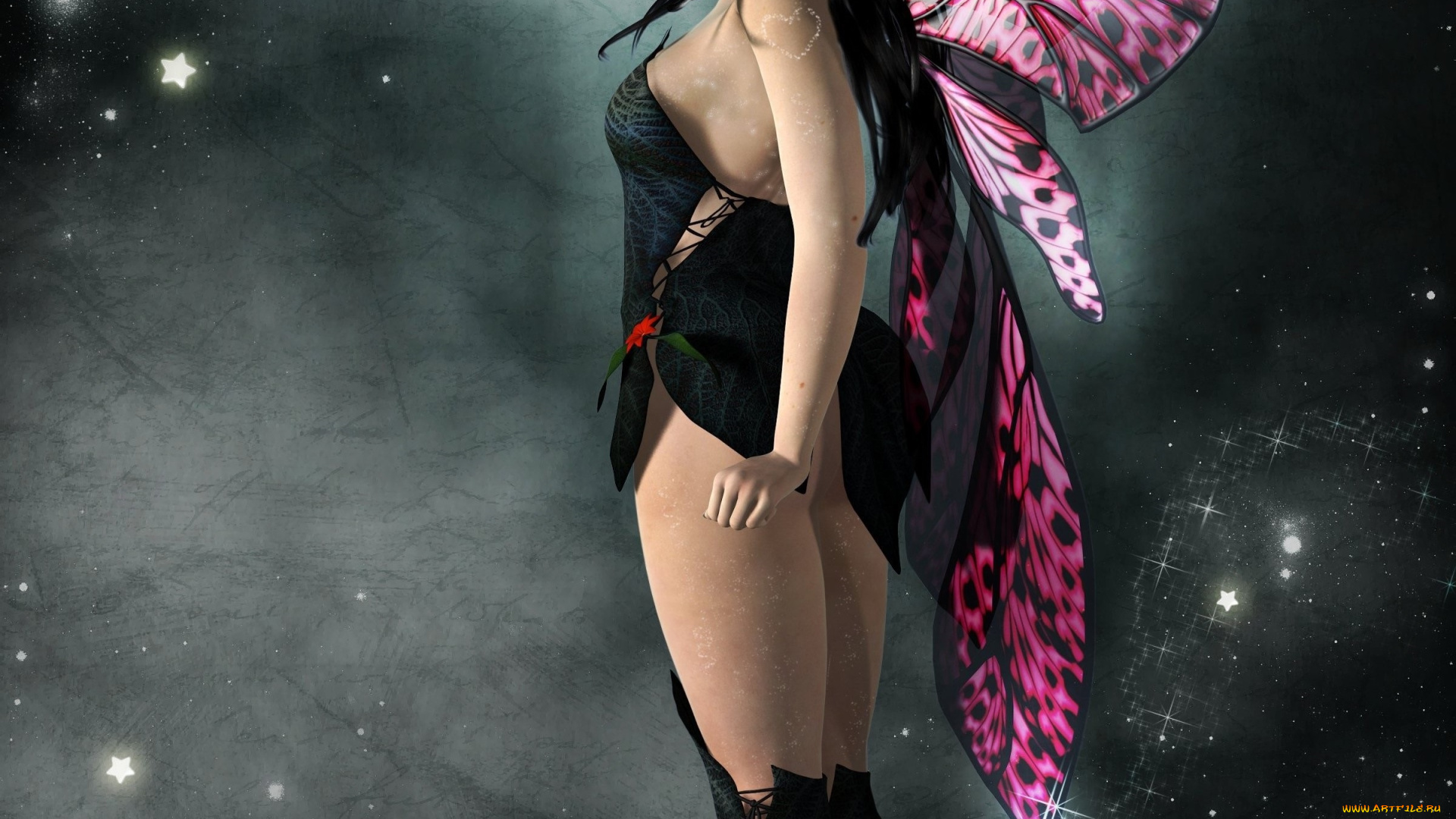 3д, графика, эльфы, , elves, эльфийка, взгляд