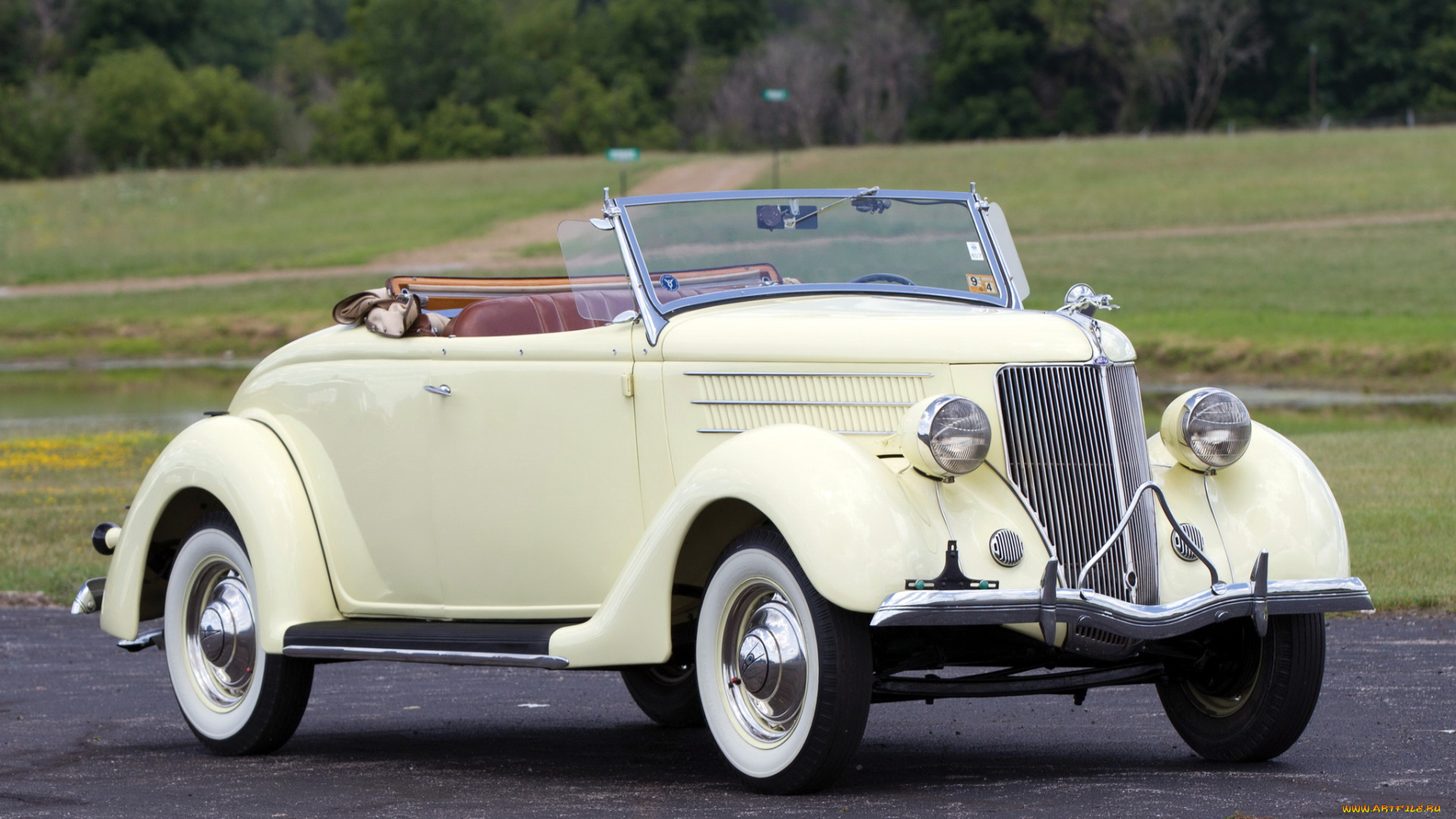автомобили, классика, 1936г, ford, v8, deluxe, roadster, светлый