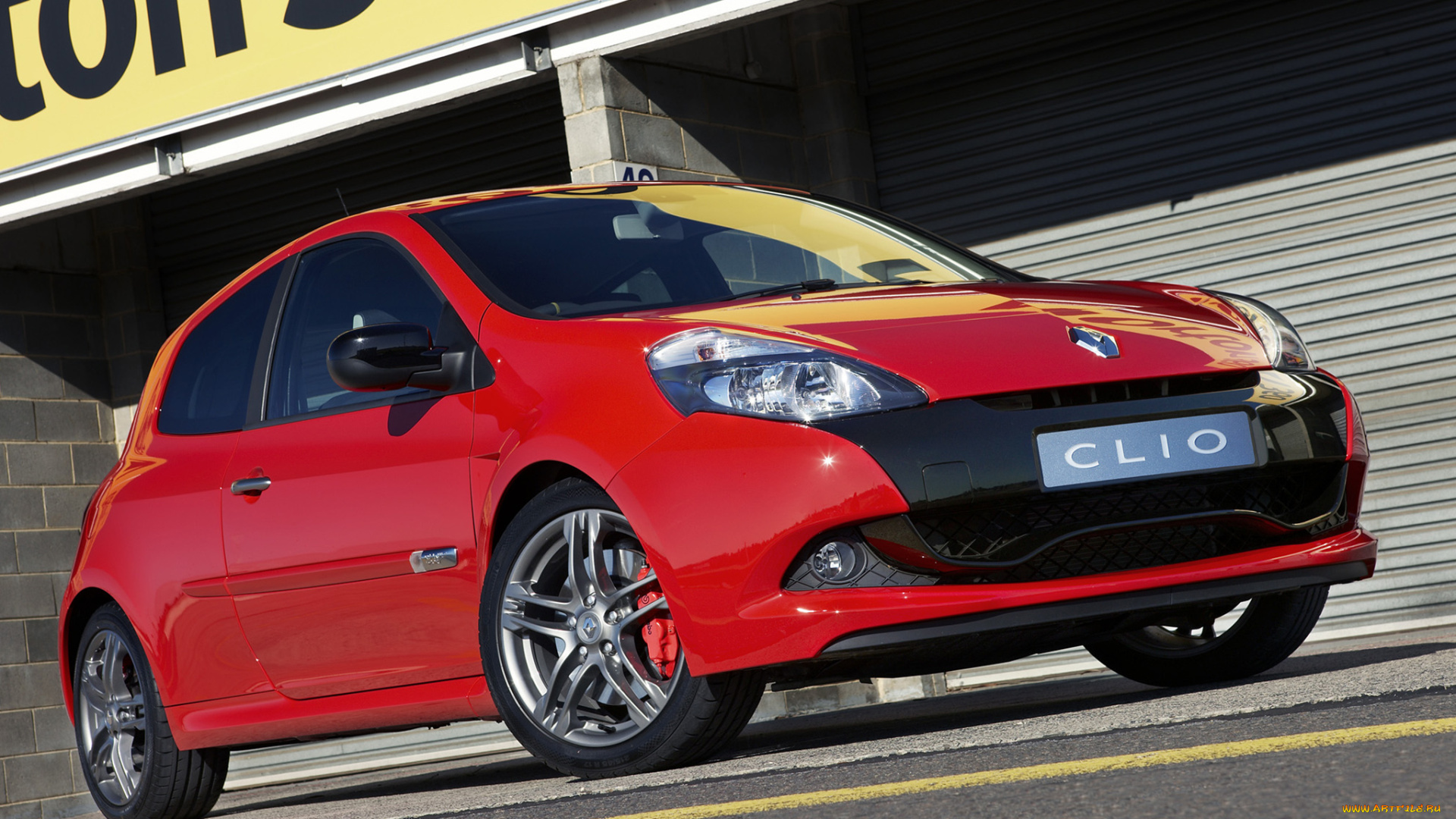 автомобили, renault, au-spec, clio, r, s, красный