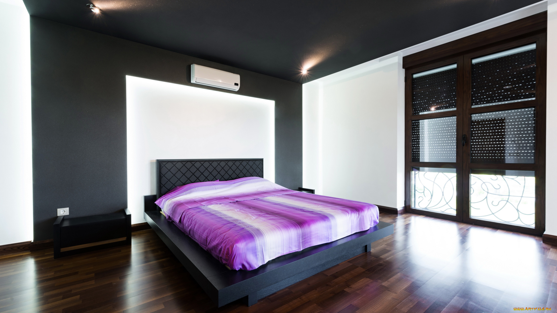 интерьер, спальня, дизайн, постель, кровать