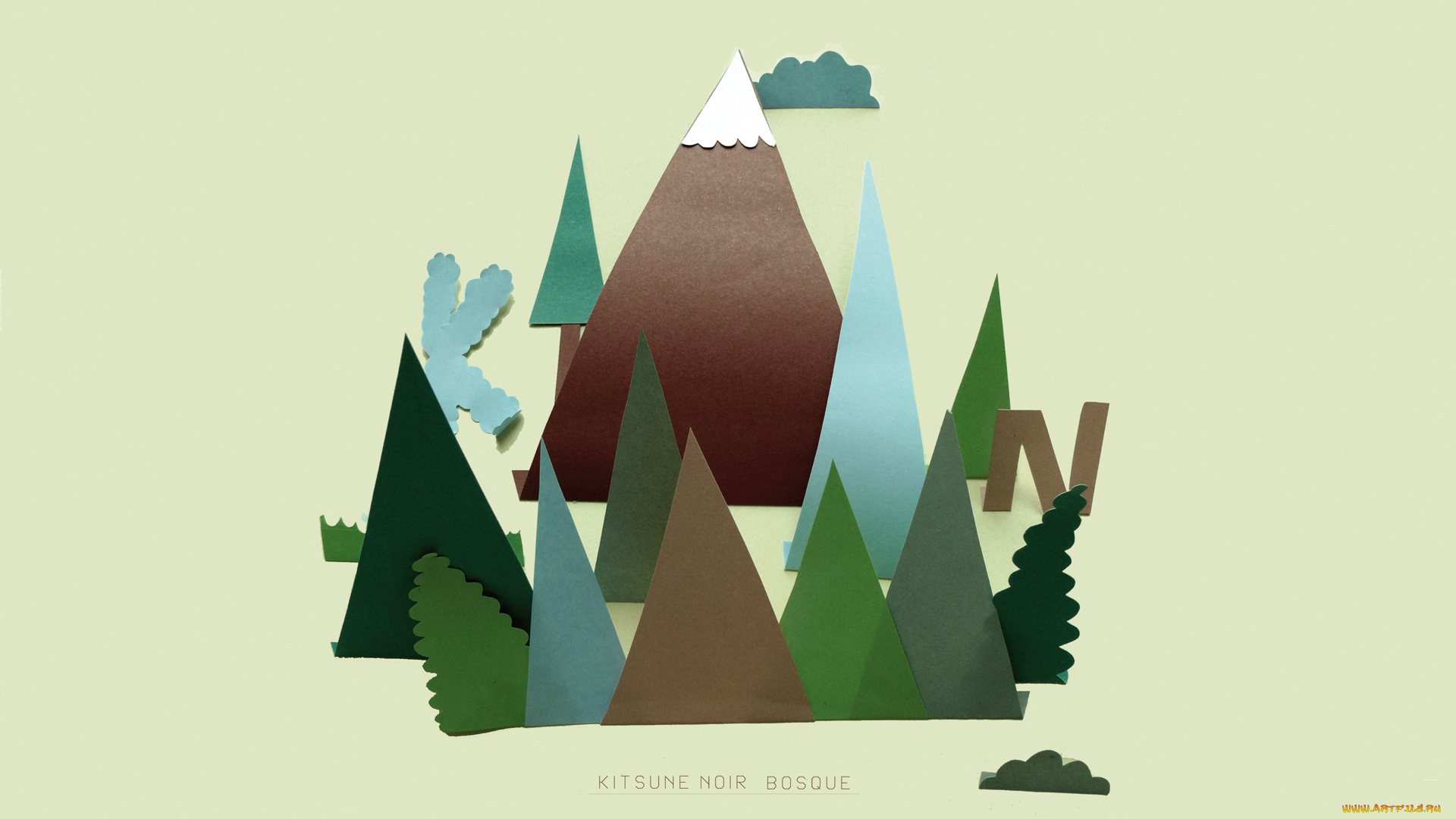 разное, ремесла, , поделки, , рукоделие, бумага, поделка, аппликация, природа, горы, буквы, облака, деревья