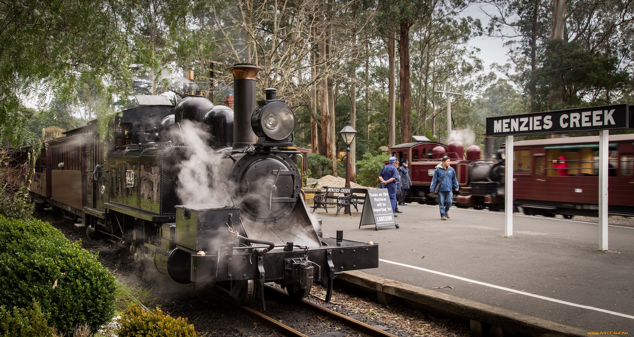 техника, паровозы, дорога, железная, вагоны, паровоз, рельсы