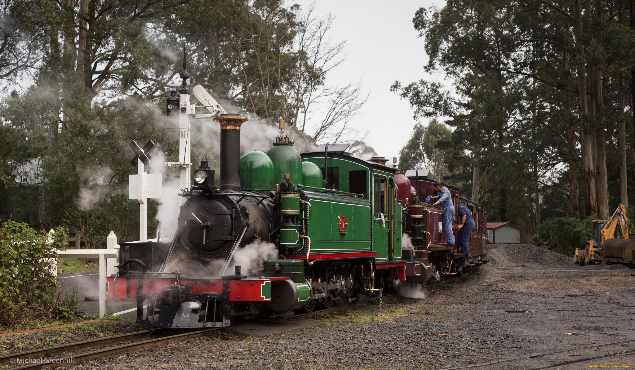 техника, паровозы, вагоны, дорога, рельсы, паровоз, железная