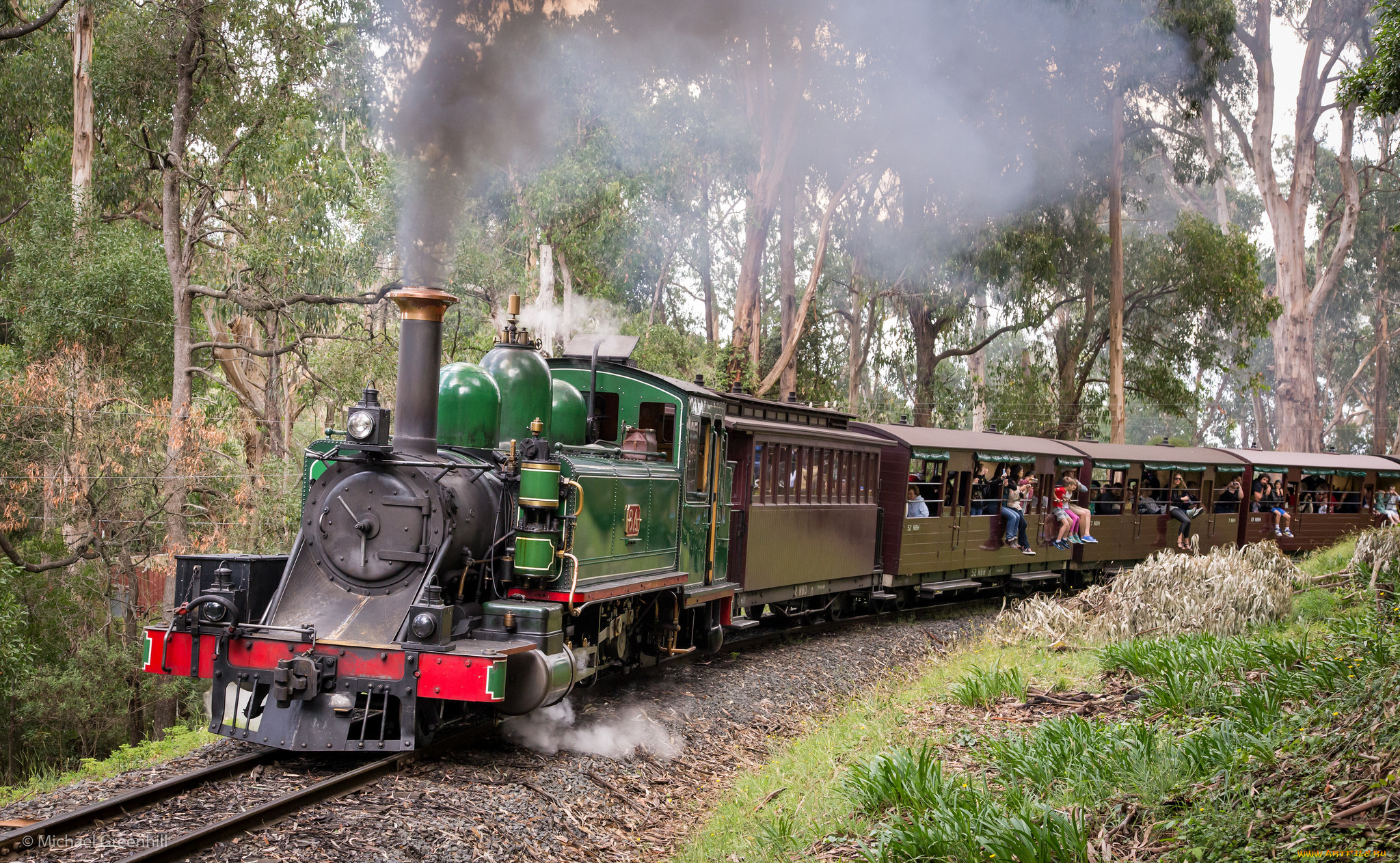 техника, паровозы, вагоны, паровоз, рельсы, дорога, железная