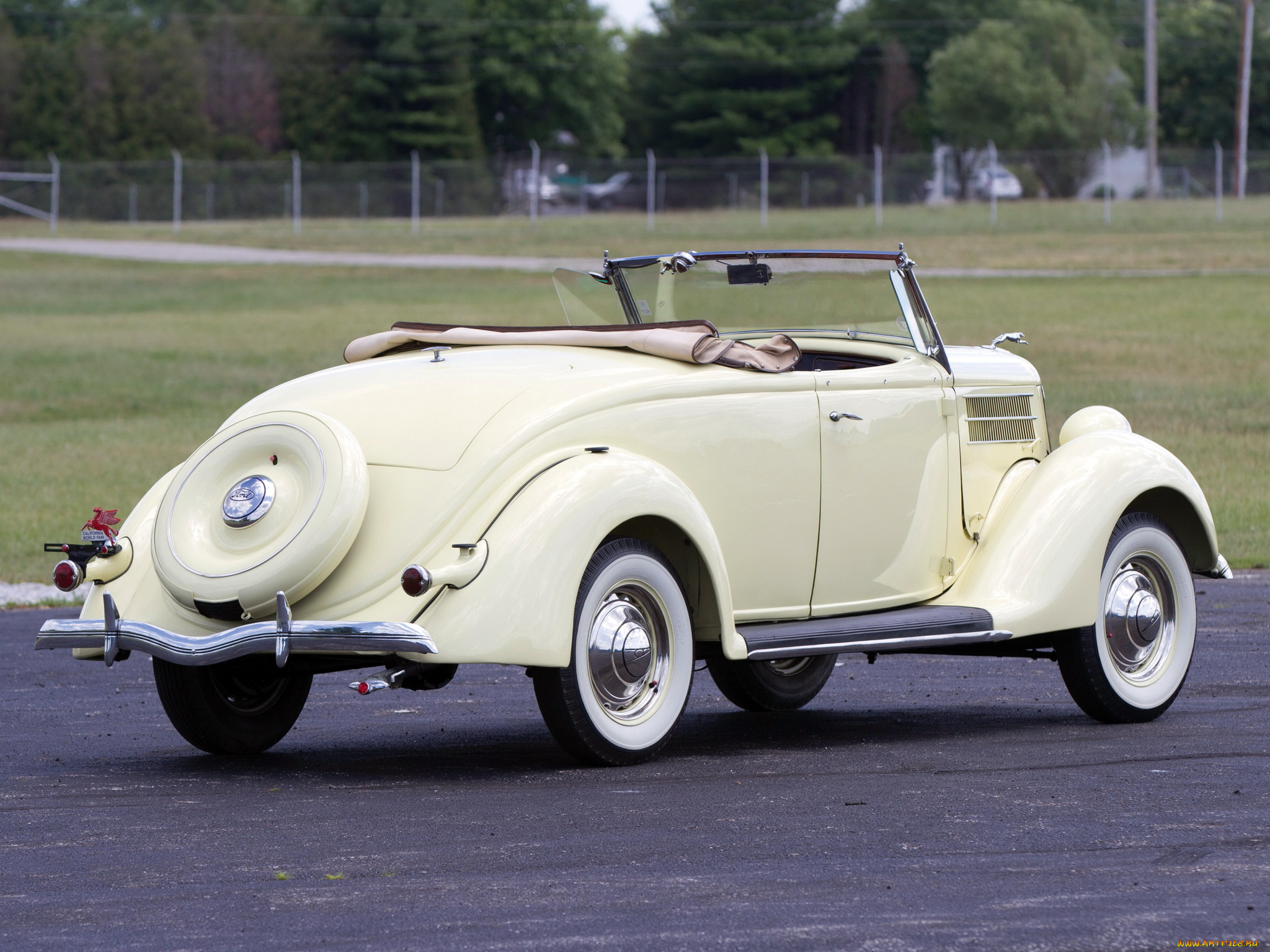 автомобили, классика, 1936г, ford, v8, deluxe, roadster, светлый