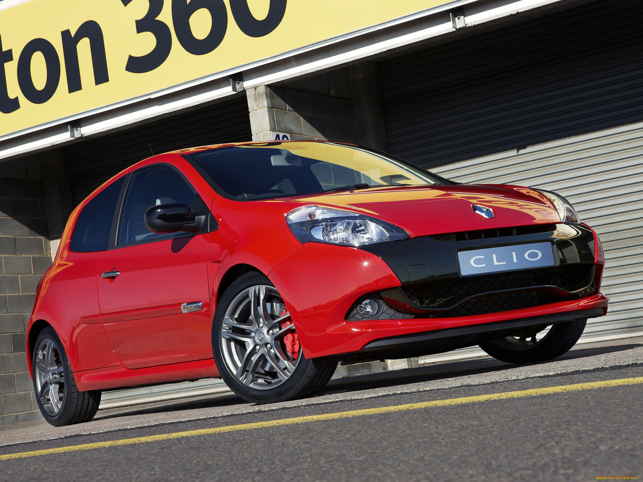 автомобили, renault, au-spec, clio, r, s, красный