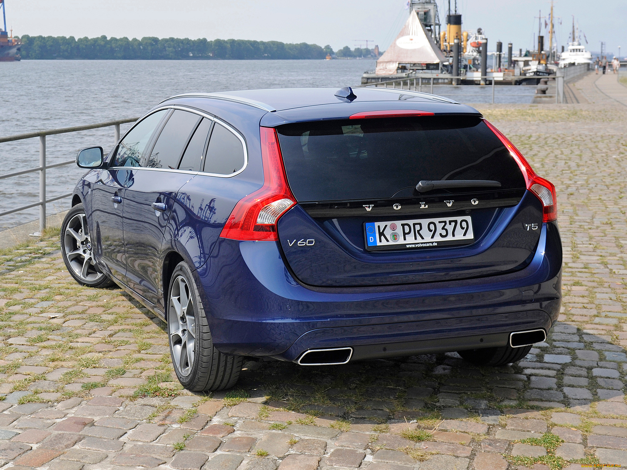 автомобили, volvo, синий, 2014г, ocean, race, v60
