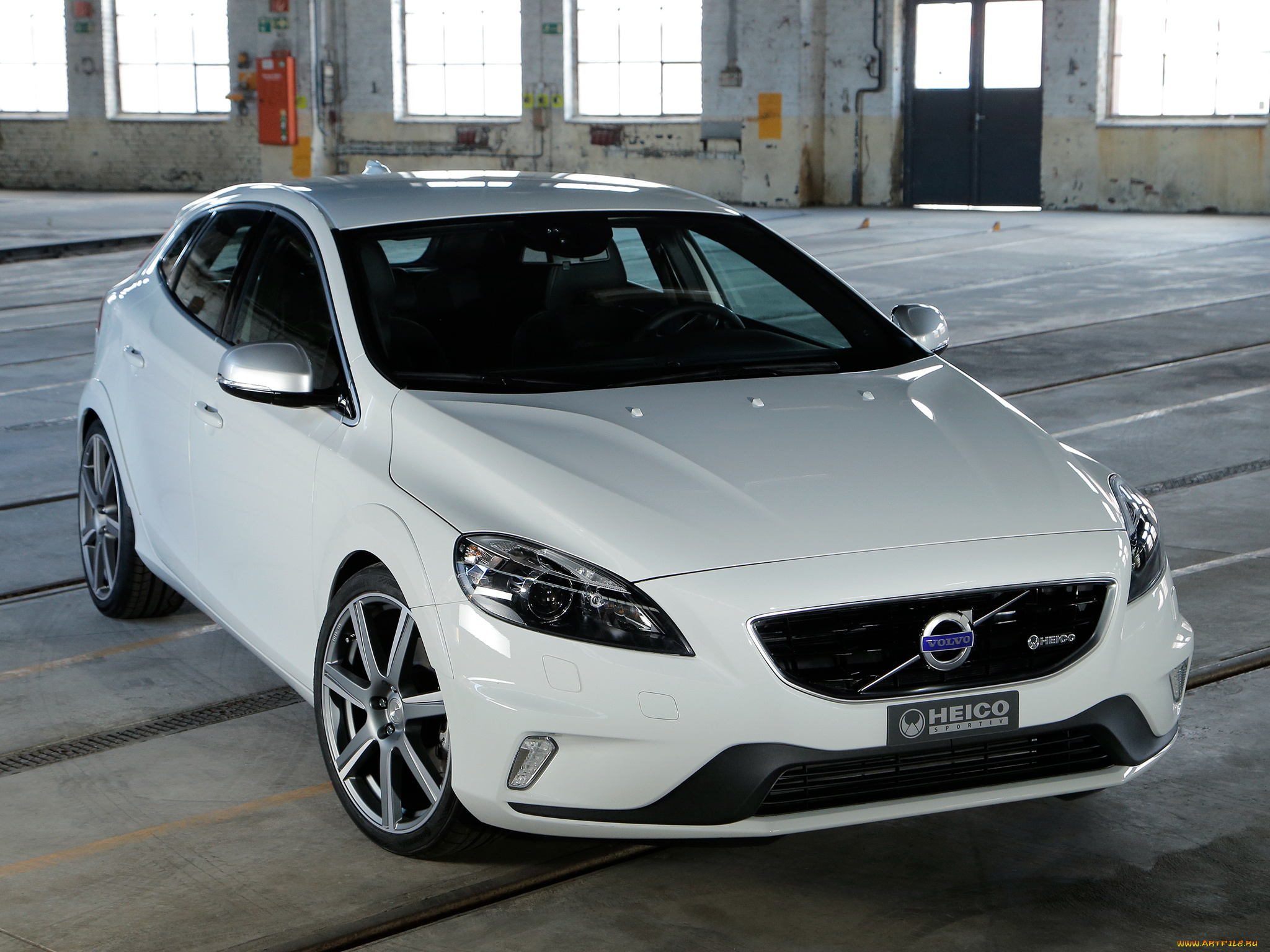 автомобили, volvo, v40, светлый, sportiv, heico, 2014г, r-design