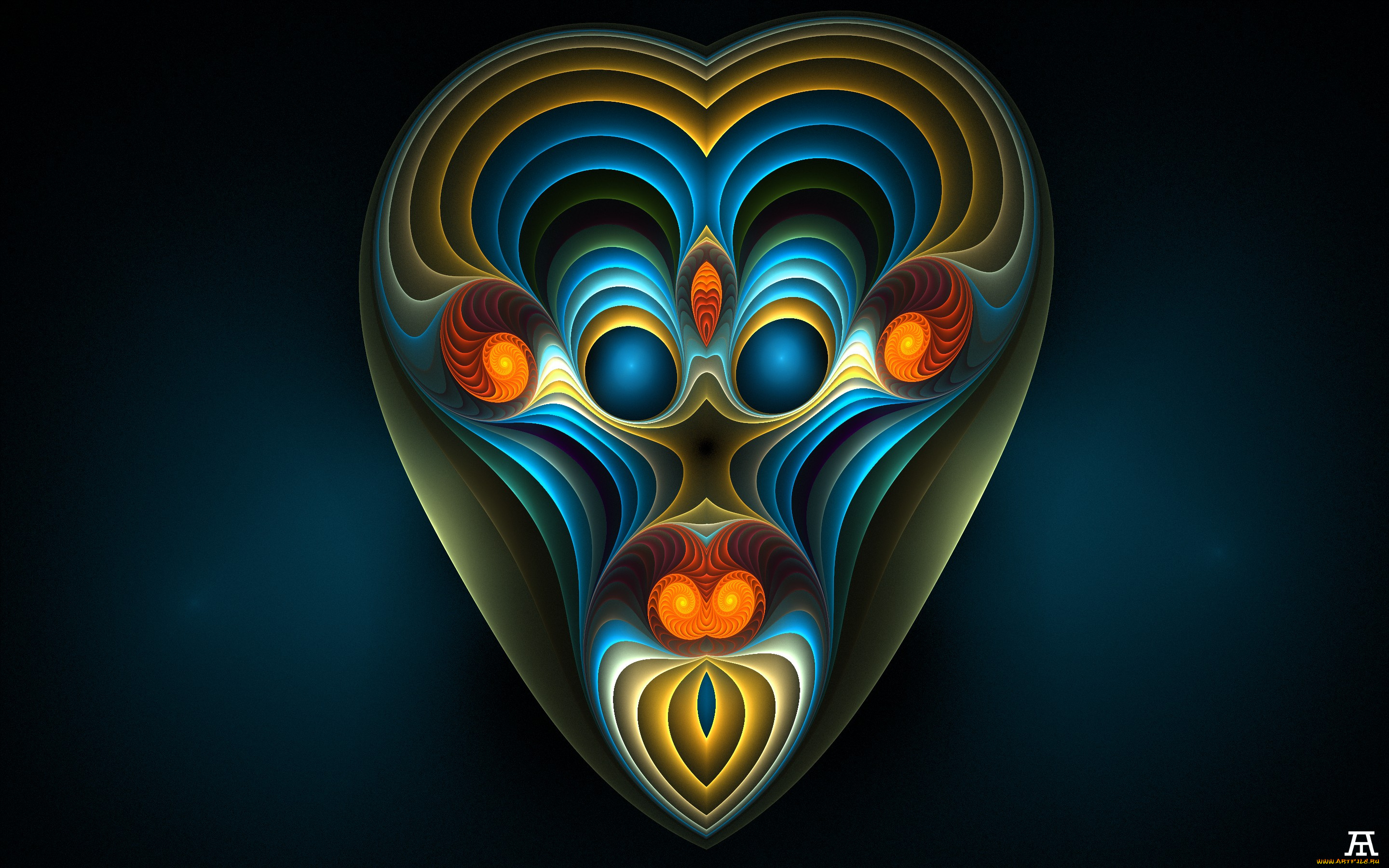 3д, графика, фракталы, , fractal, фон, узор, цвета