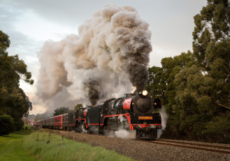 Картинка техника паровозы вагоны паровоз рельсы дорога железная