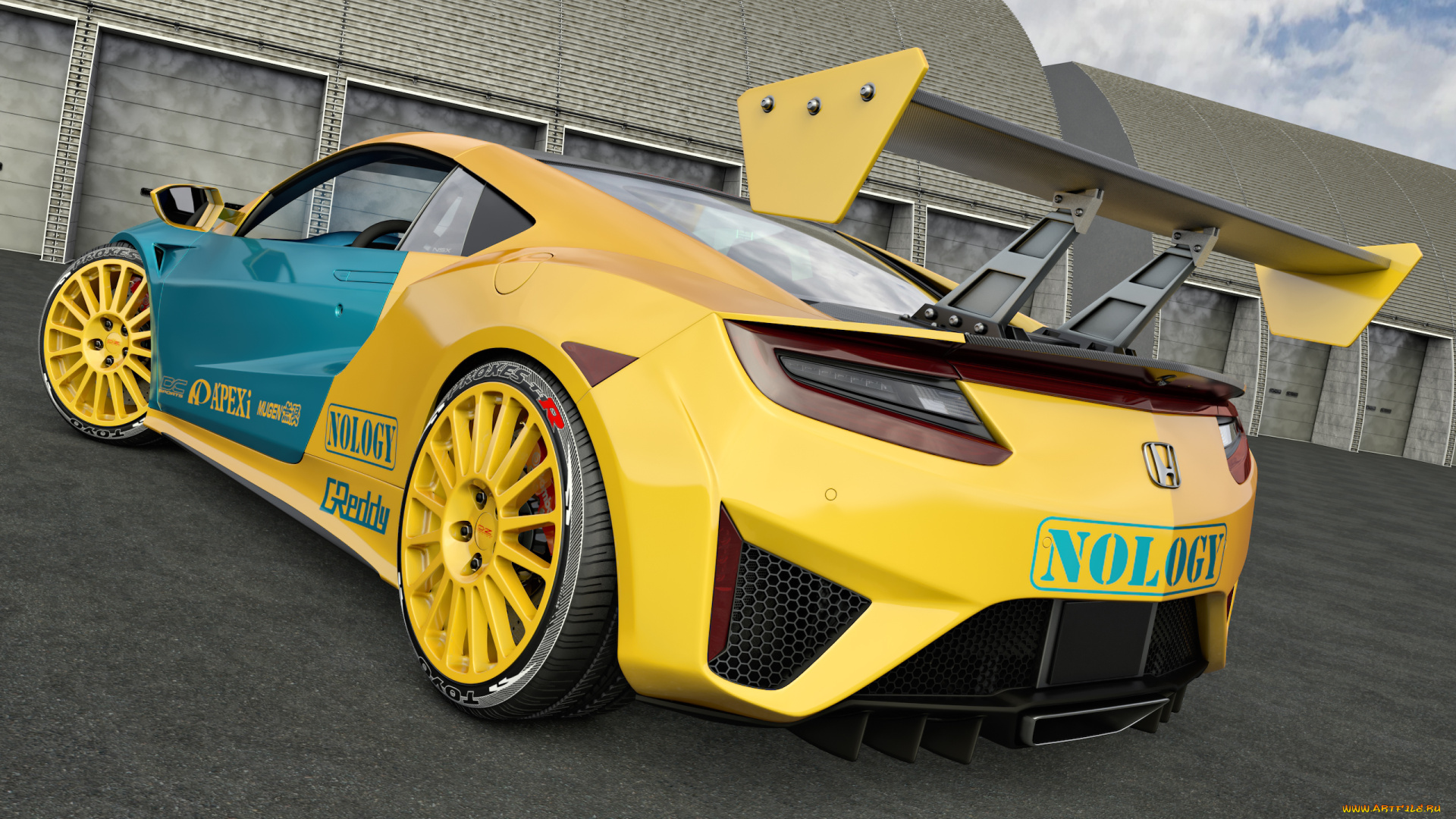 автомобили, 3д, фон, автомобиль