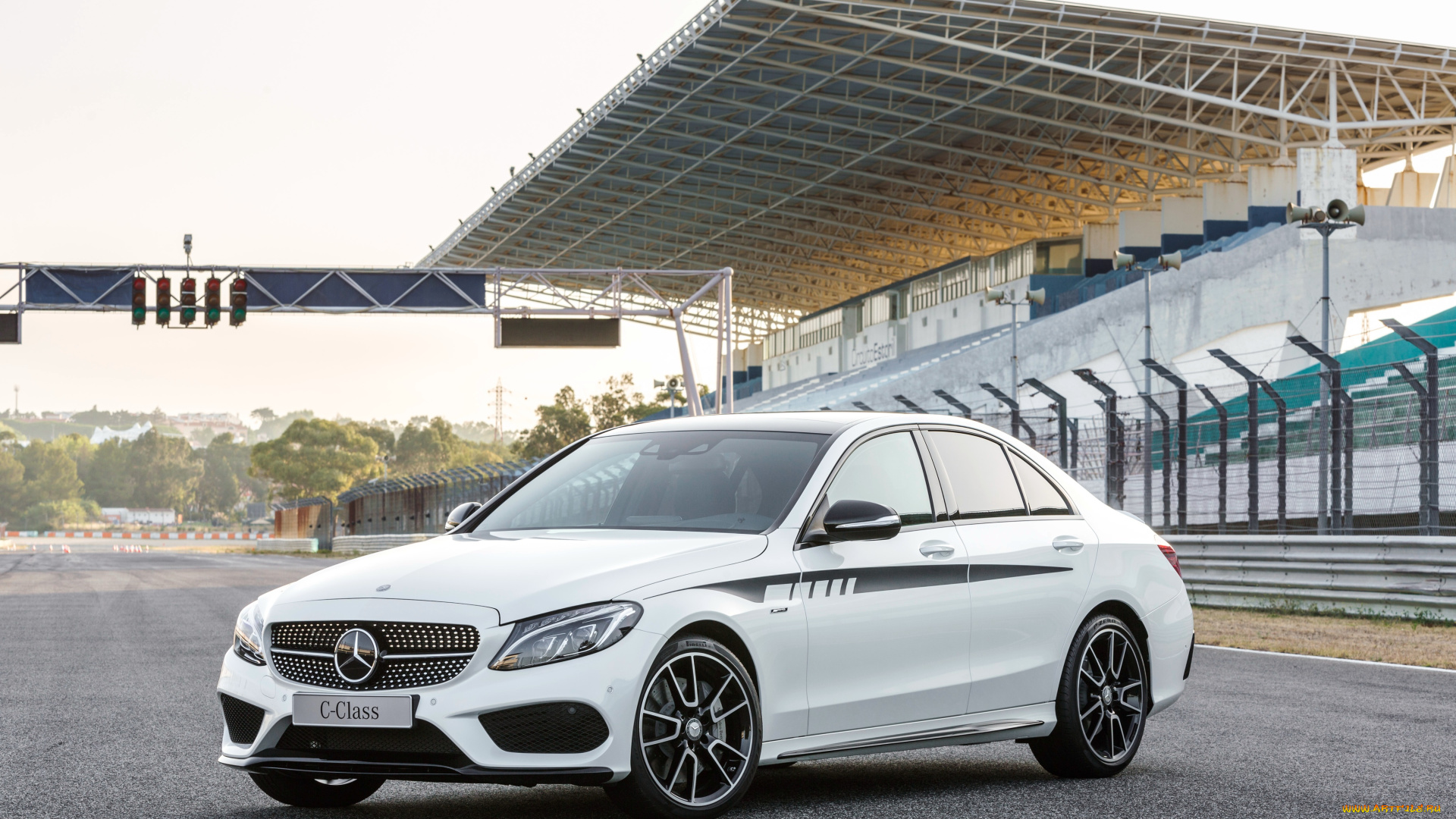 автомобили, mercedes-benz, c, 450, светлый, 2015г, sport, amg